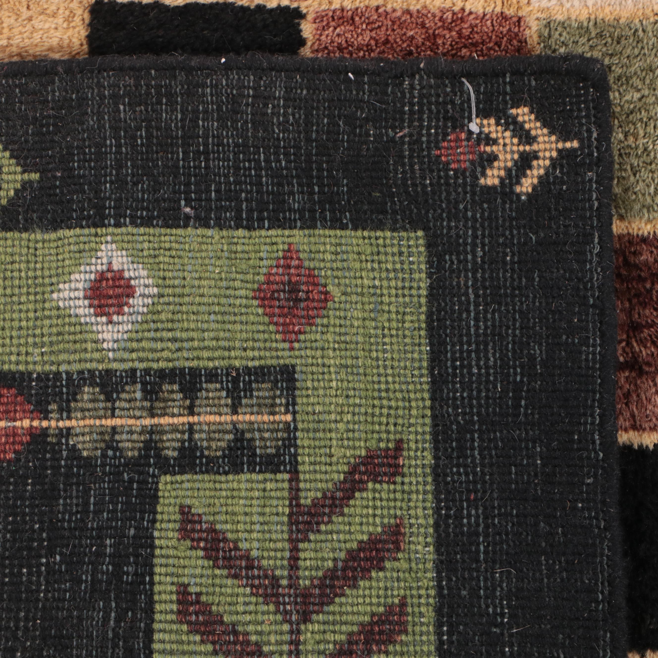 5'5 x 8'4 Hand-Knotted Indo-Persian Gabbeh Area Rug