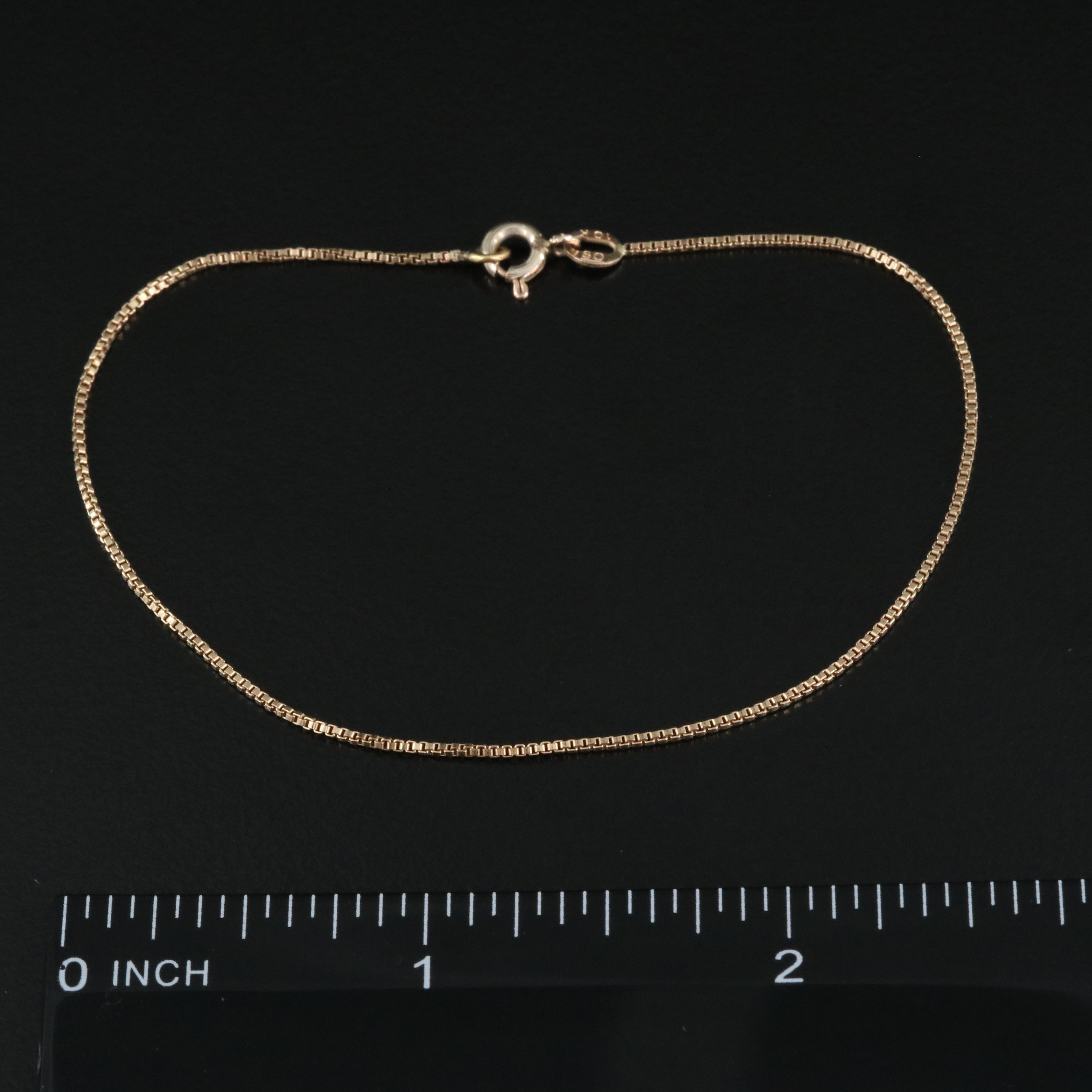 10K Box Chain Bracelet