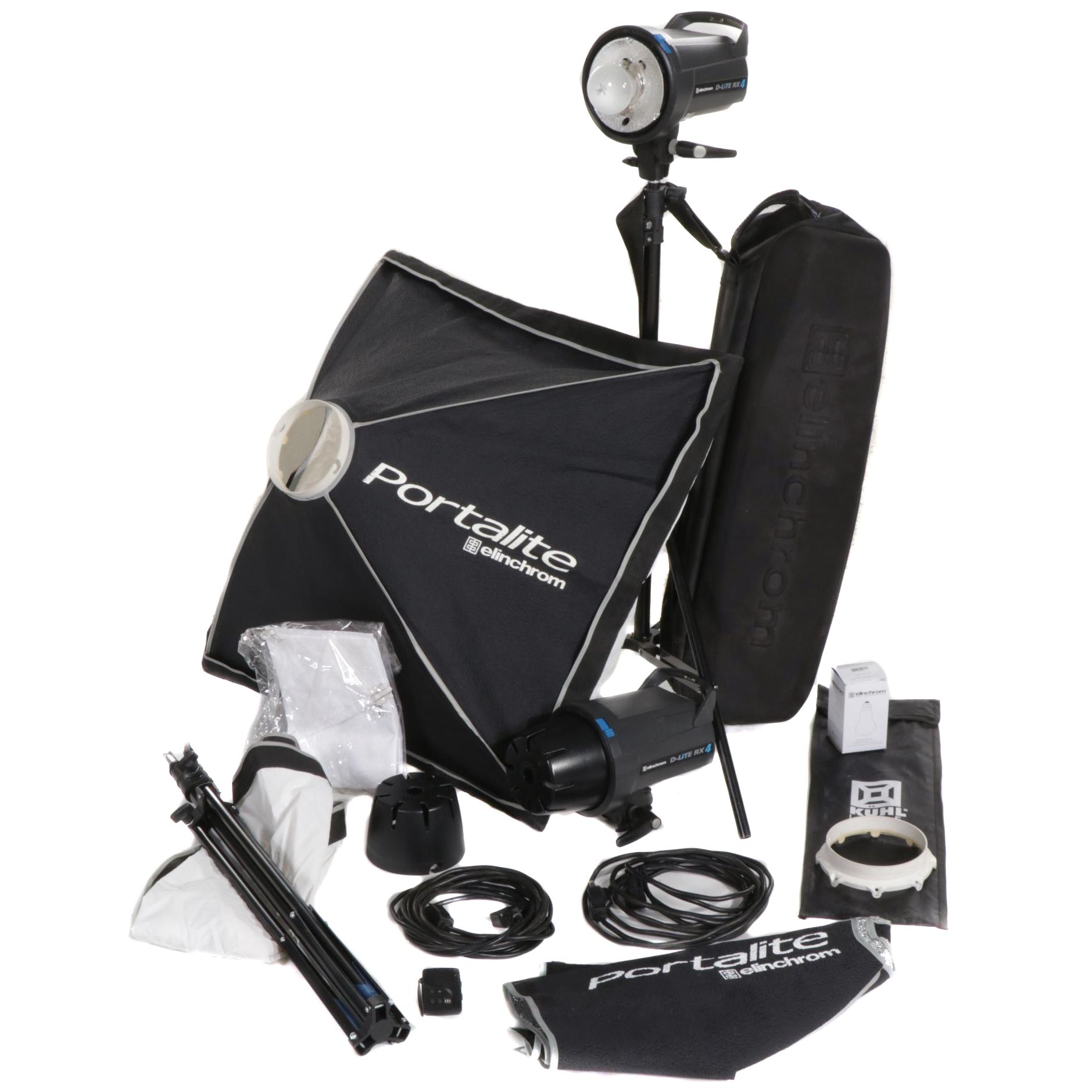 Two Elinchrom D-Lite RX4 Monolight Kits with EL-Skyport Speed Transmitter & More
