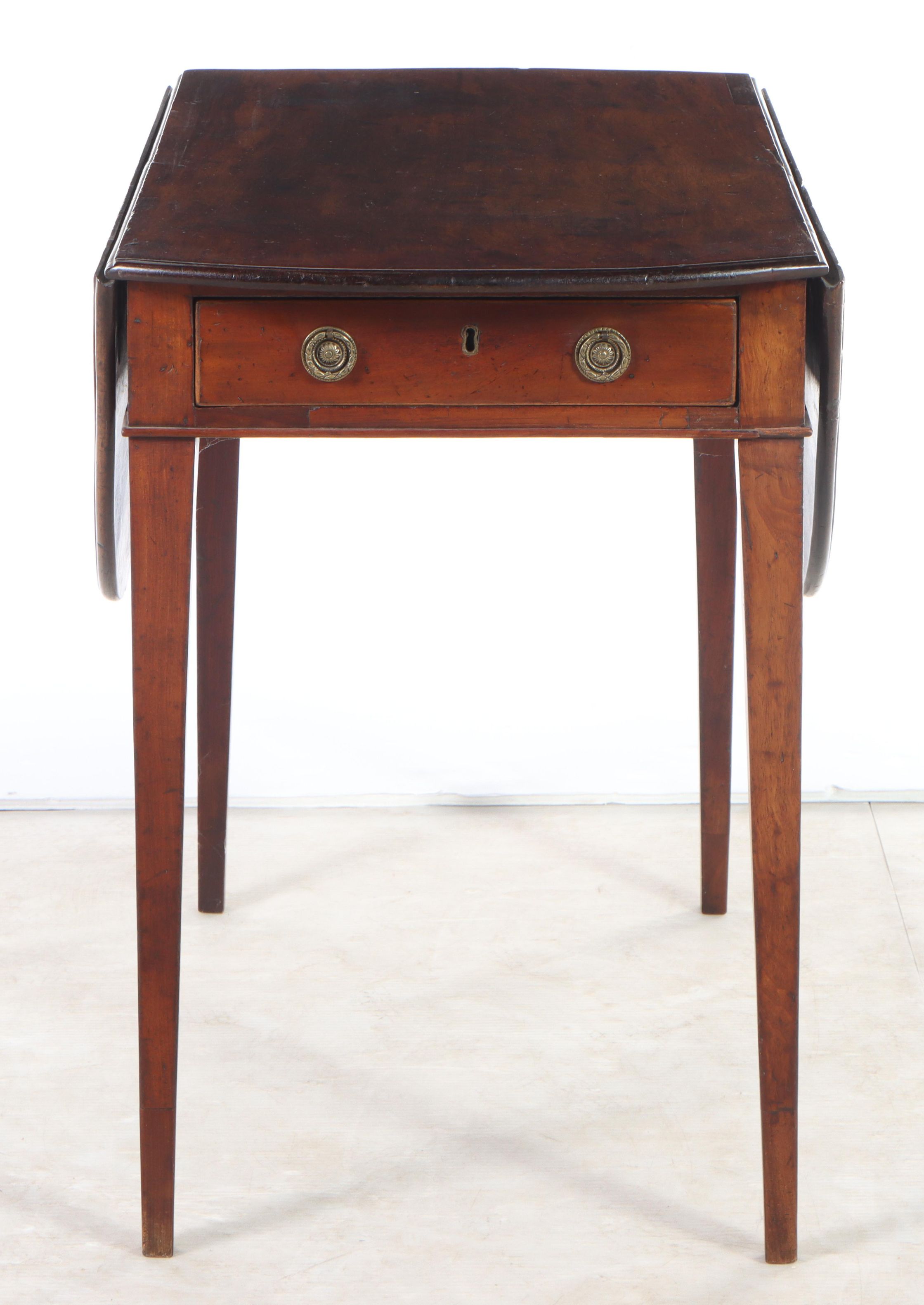 George III Mahogany and String-Inlaid Pembroke Table, circa 1800