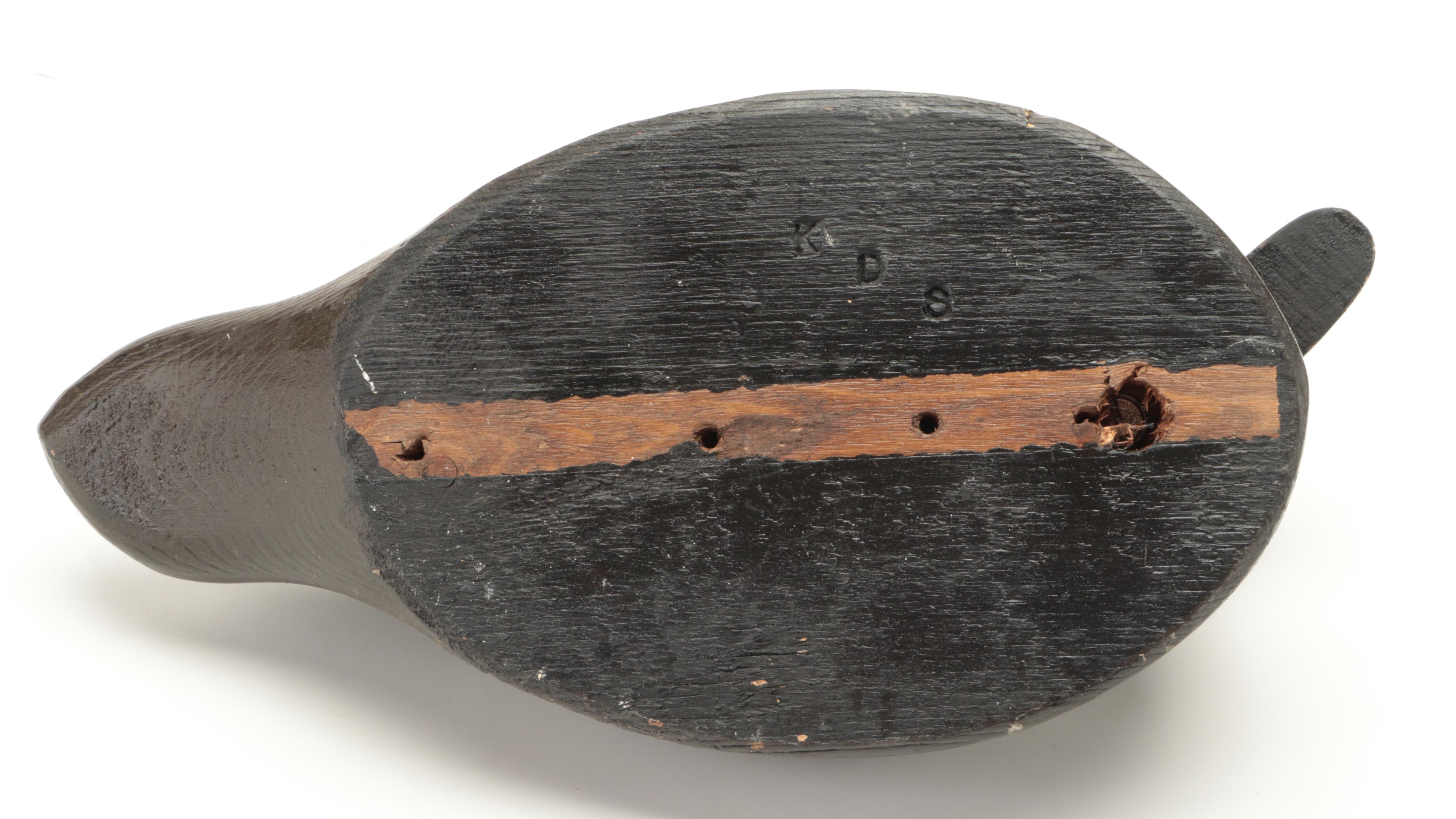 Hand-Carved Painted Wood Canvas Back and Other Duck Decoys