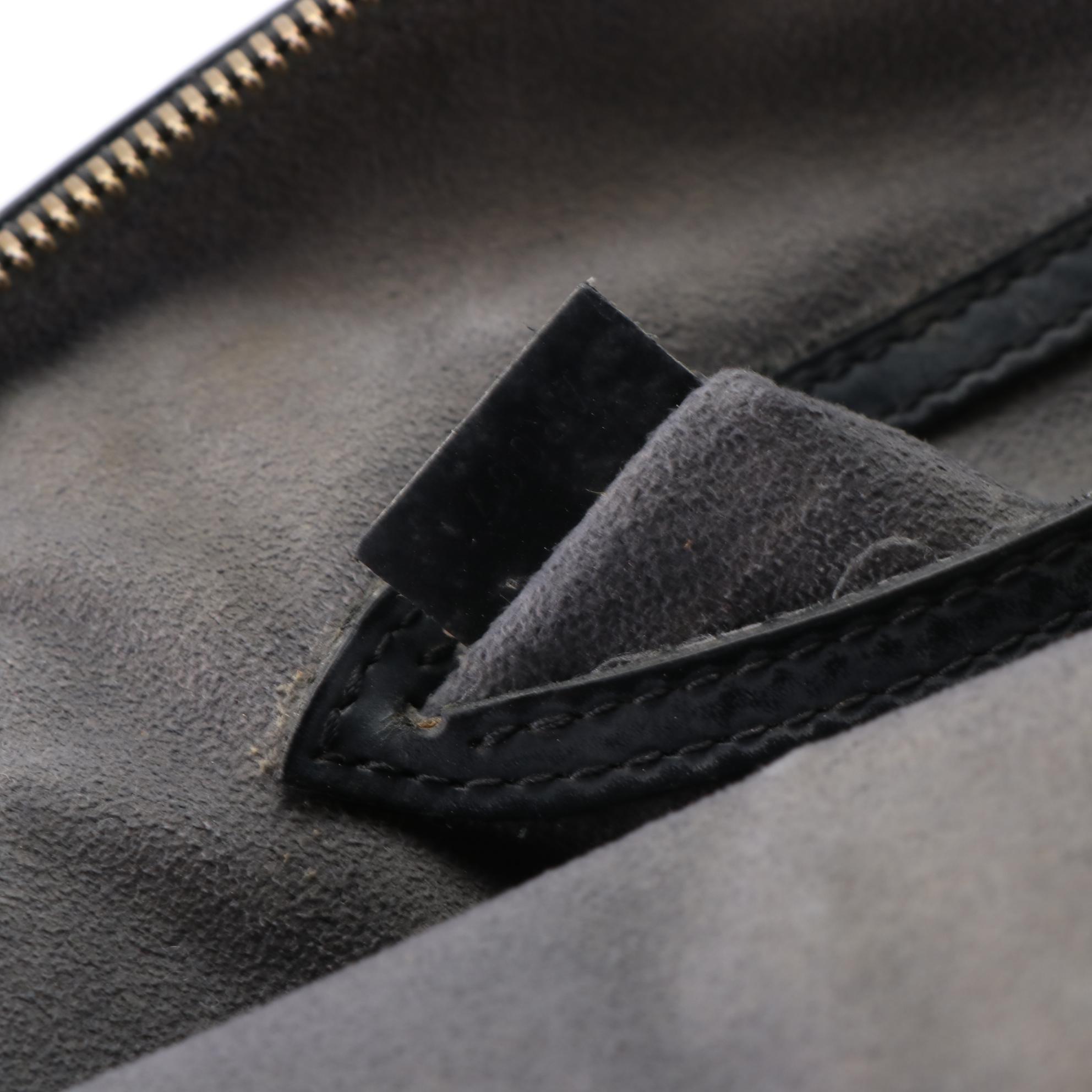 Louis Vuitton Alma PM in Black Epi and Smooth Leather