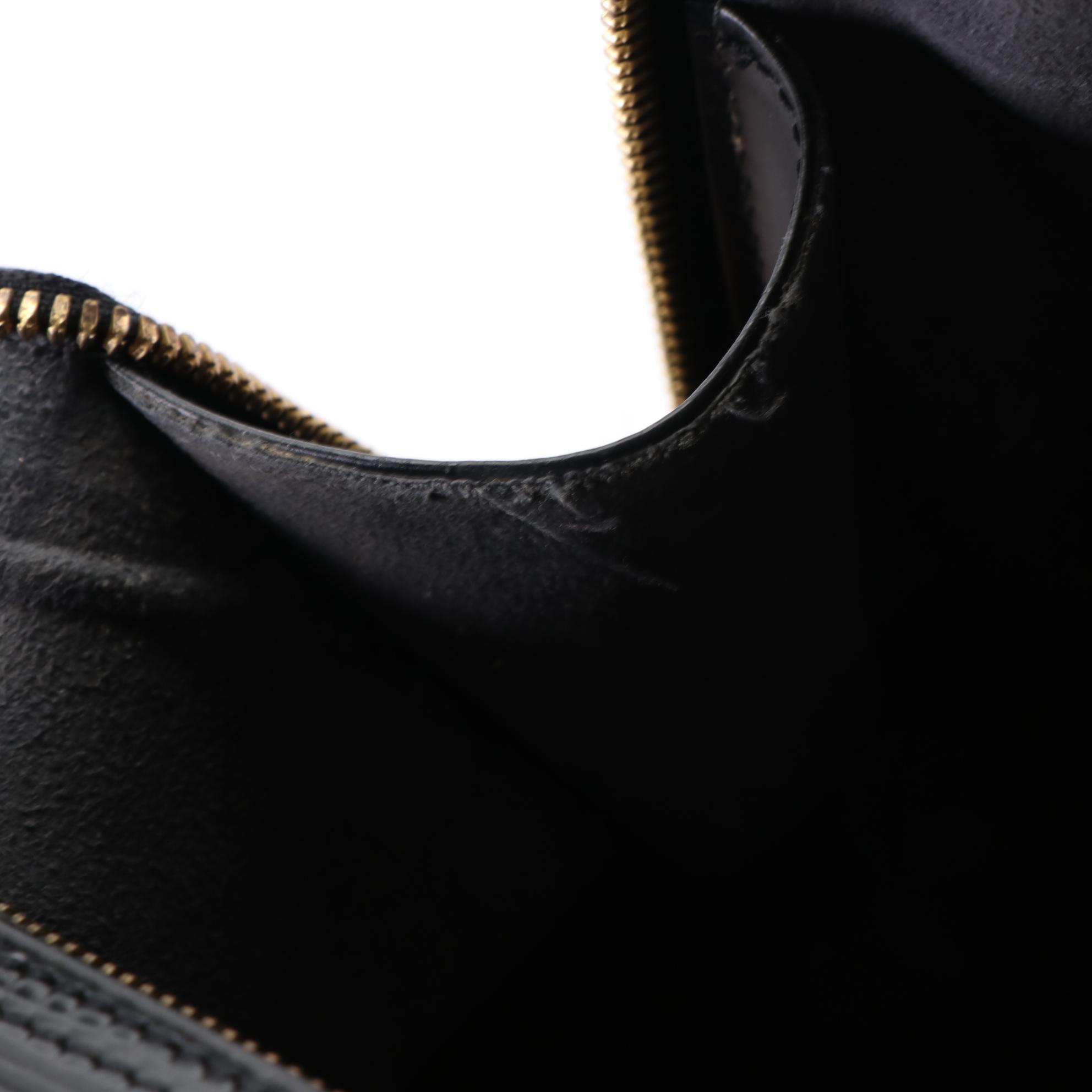 Louis Vuitton Alma PM in Black Epi and Smooth Leather