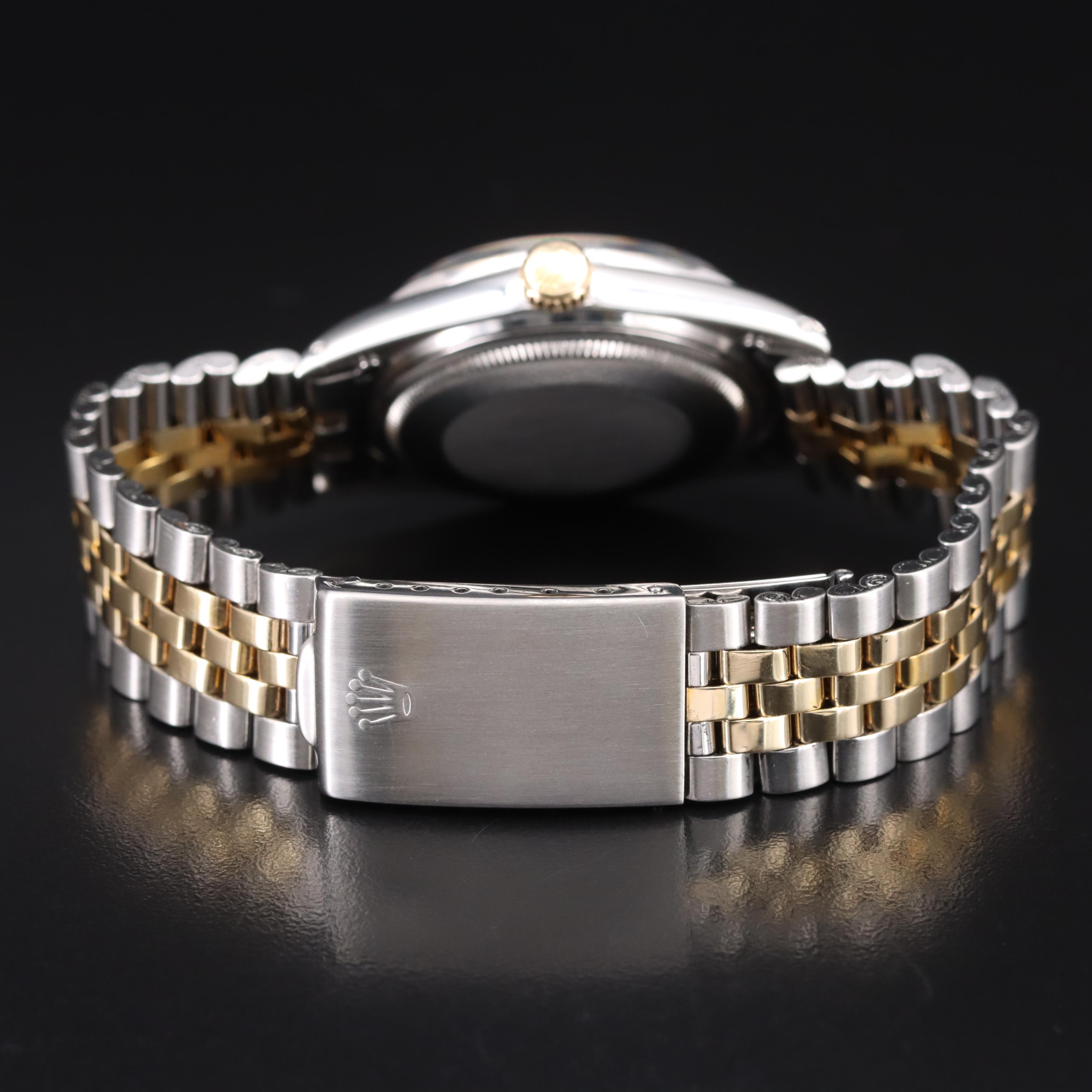 1973 Rolex Datejust Diamond and Moissanite Watch