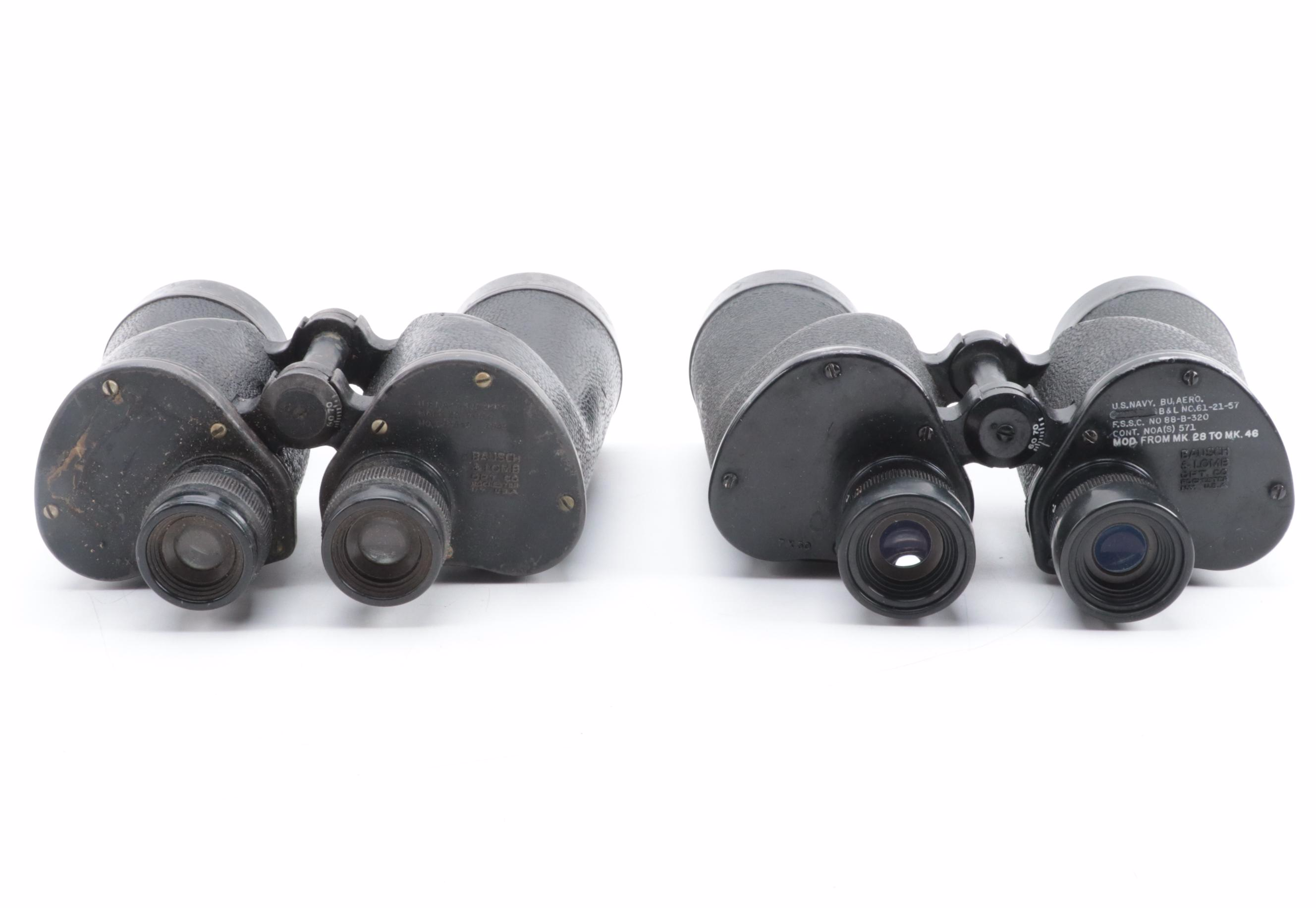 Bausch & Lomb for U. S. Navy 7 x 50 Binoculars, Mid-20th Century