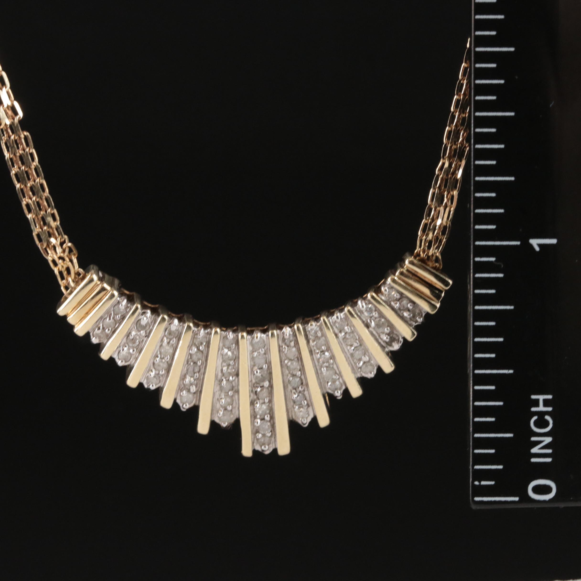 10K 0.50 CTW Diamond Necklace