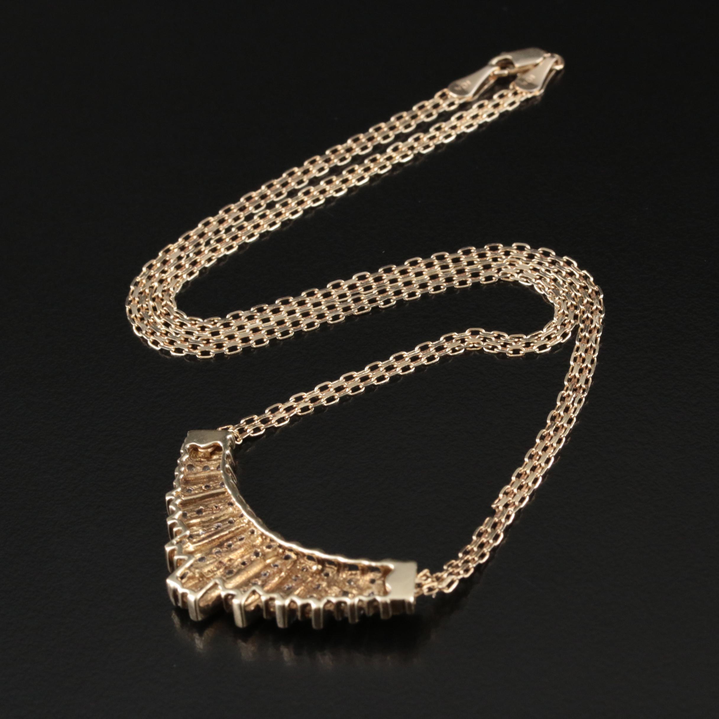 10K 0.50 CTW Diamond Necklace