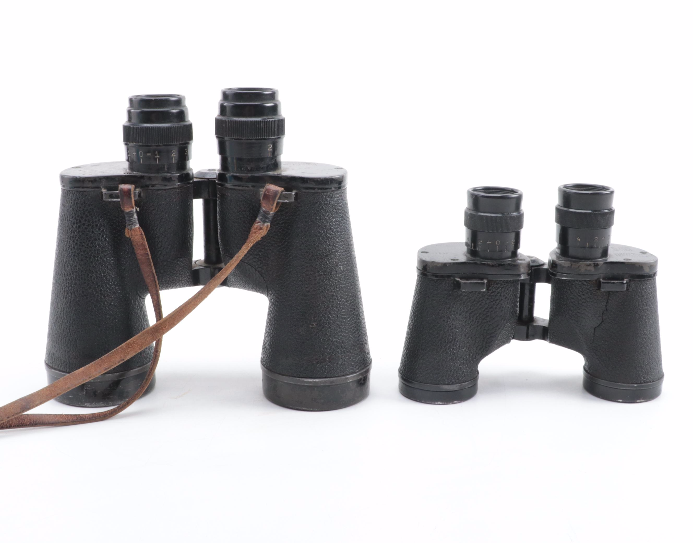 WWII Era Spencer and Universal for U. S. Navy Binoculars, Mid-20th Century