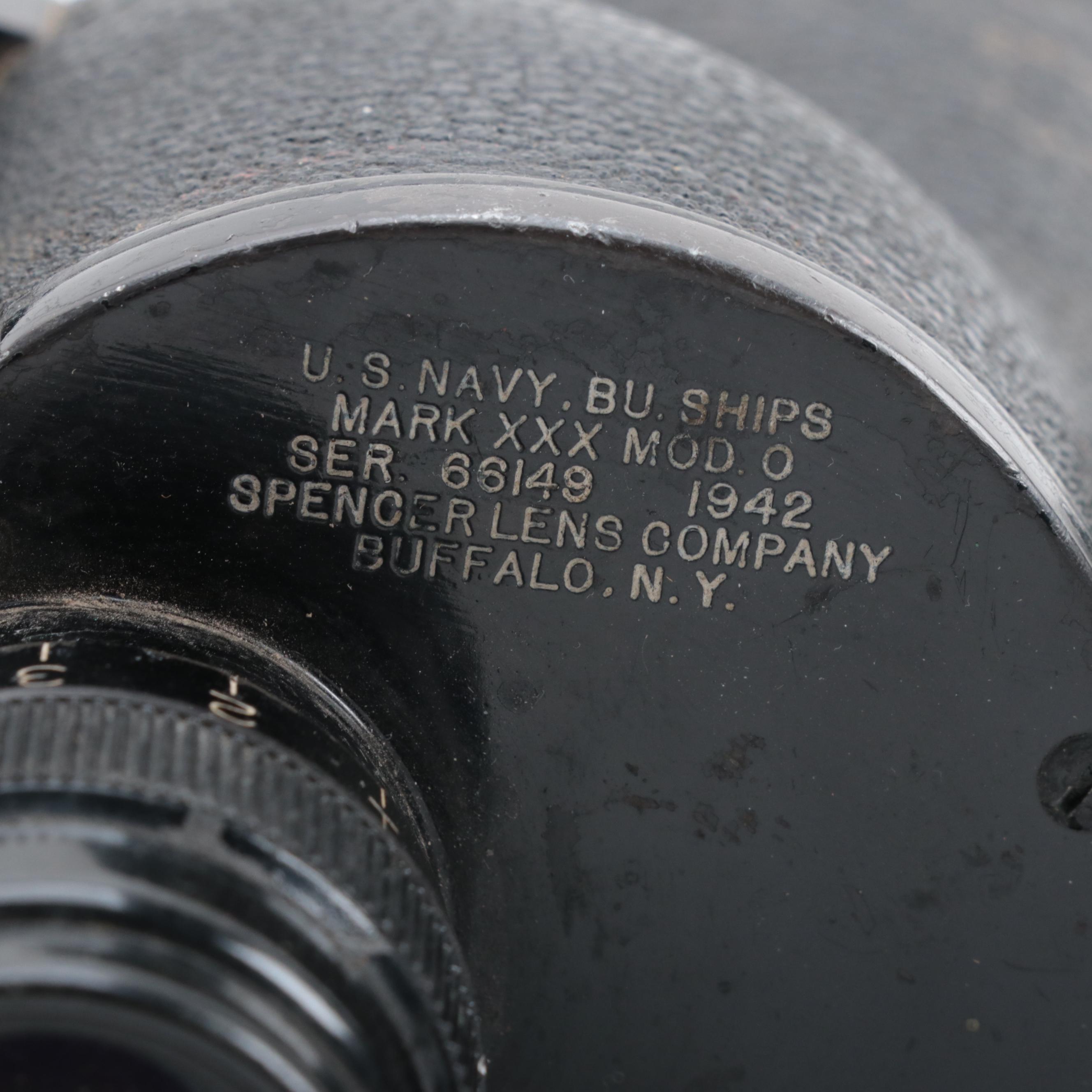 WWII Era Spencer and Universal for U. S. Navy Binoculars, Mid-20th Century