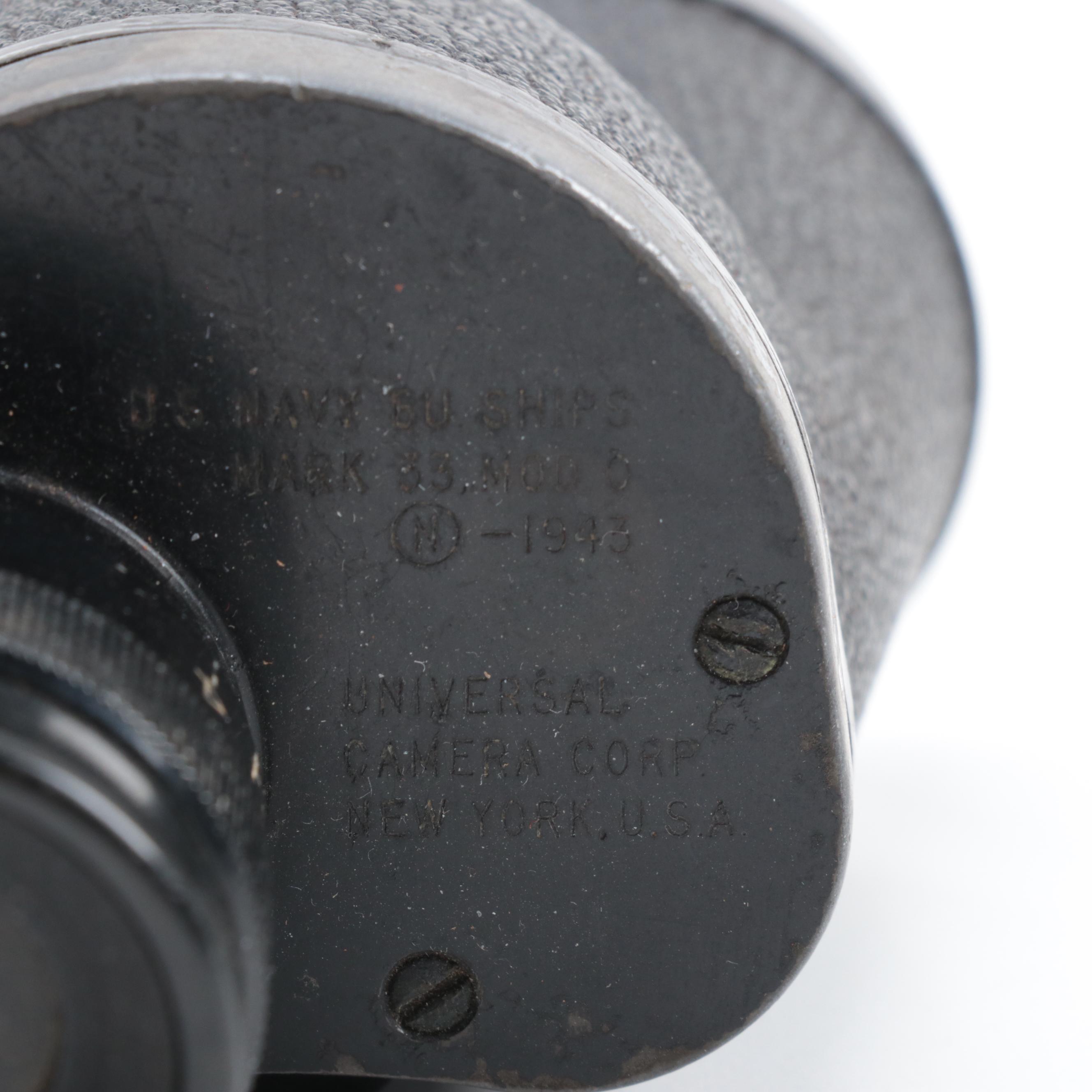WWII Era Spencer and Universal for U. S. Navy Binoculars, Mid-20th Century