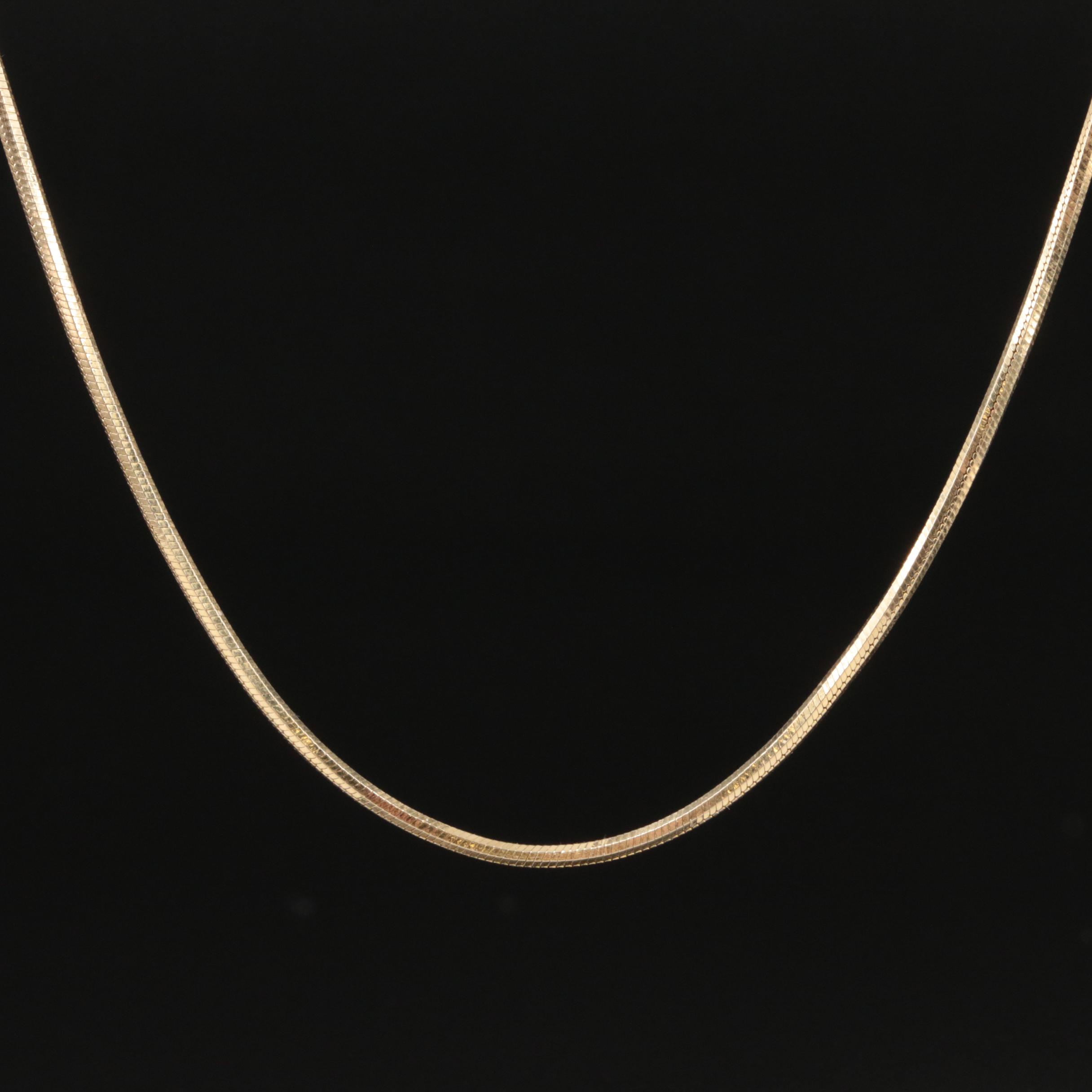 14K Snake Chain Necklace
