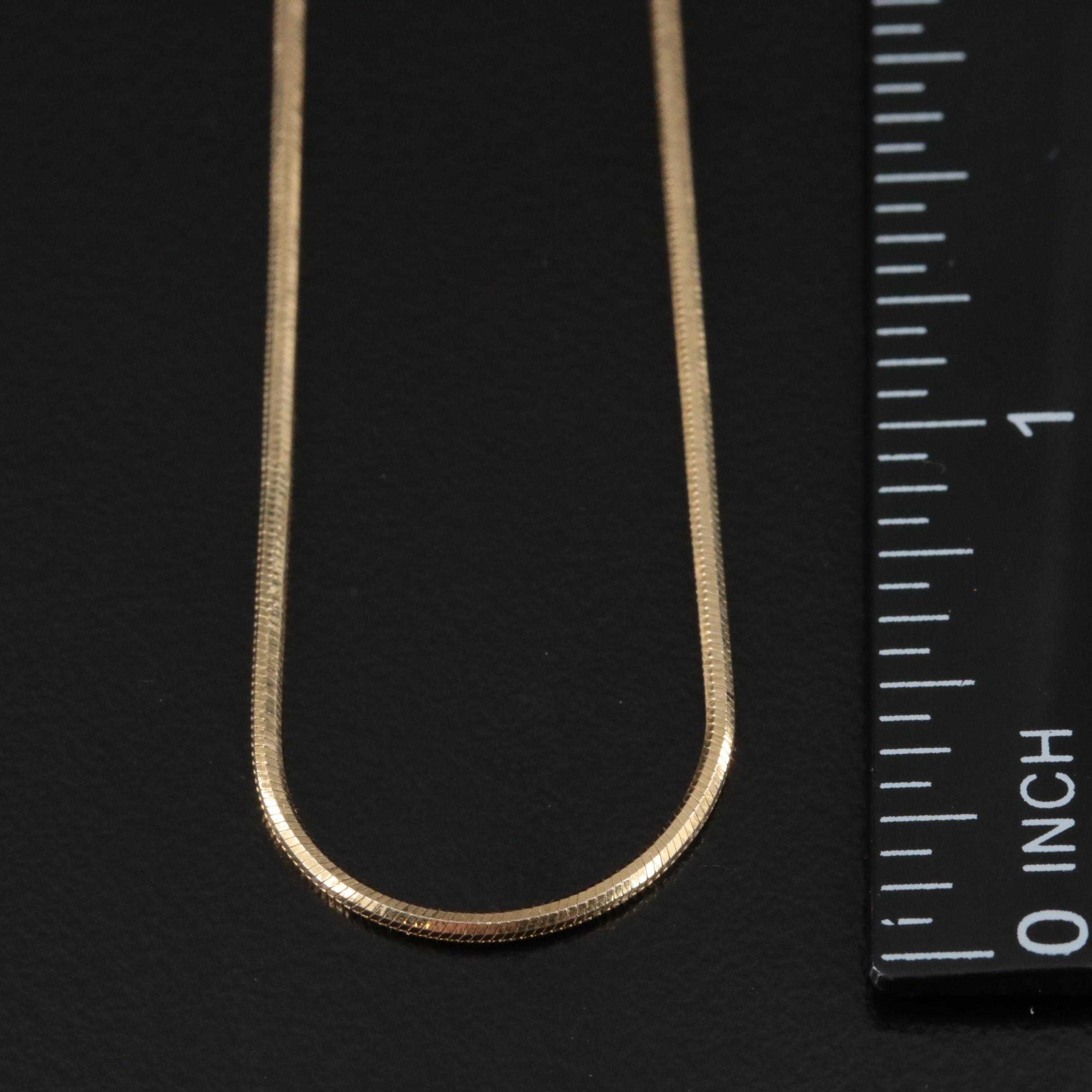 14K Snake Chain Necklace
