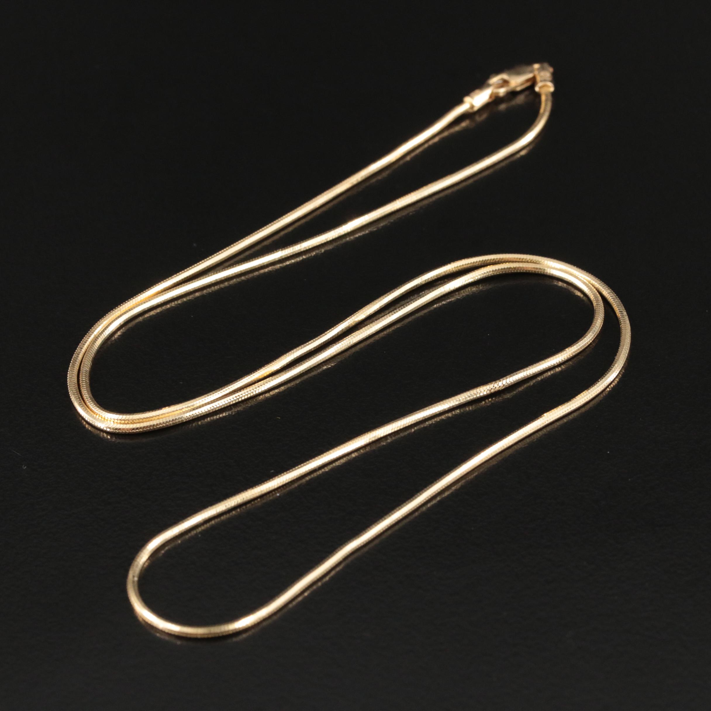 14K Snake Chain Necklace