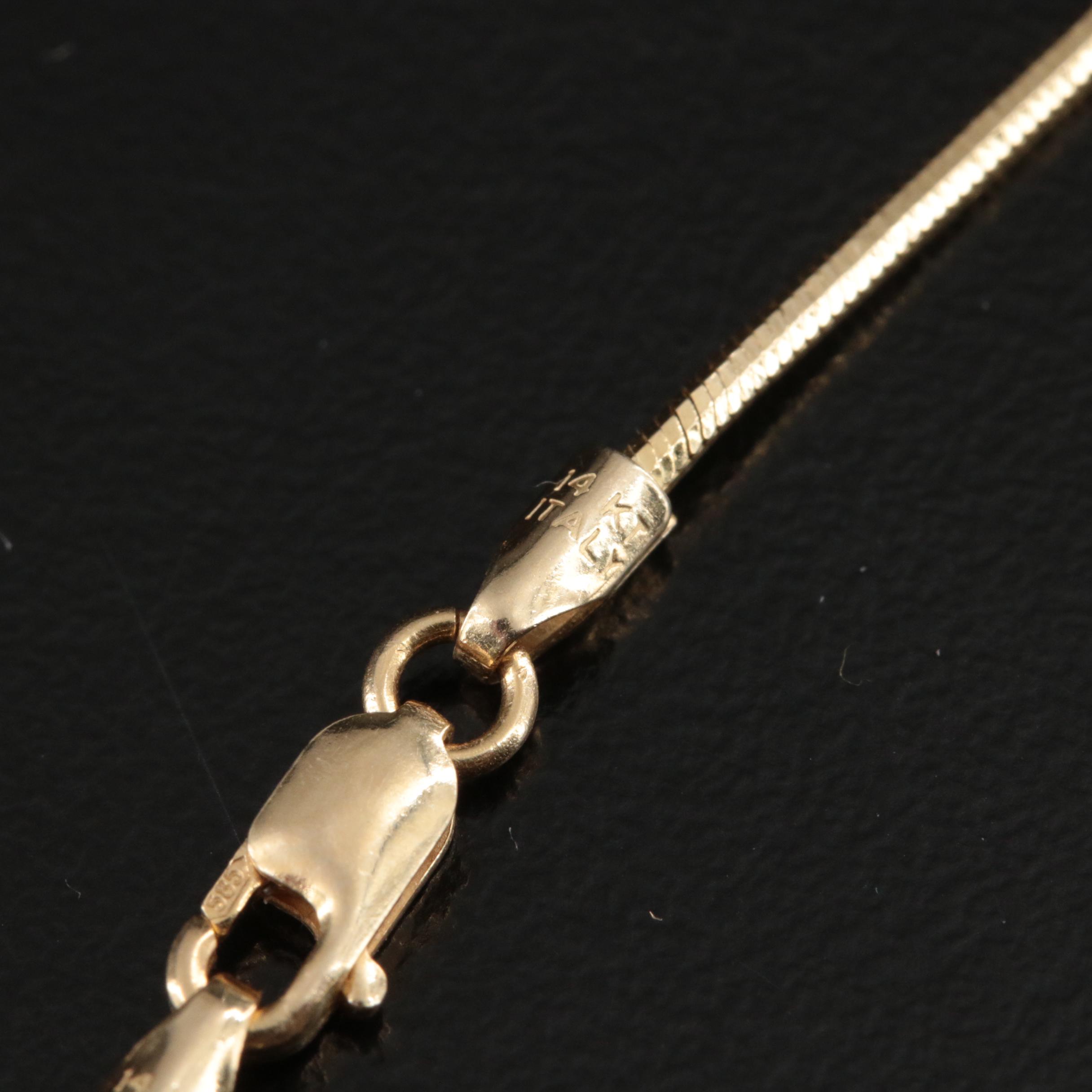 14K Snake Chain Necklace