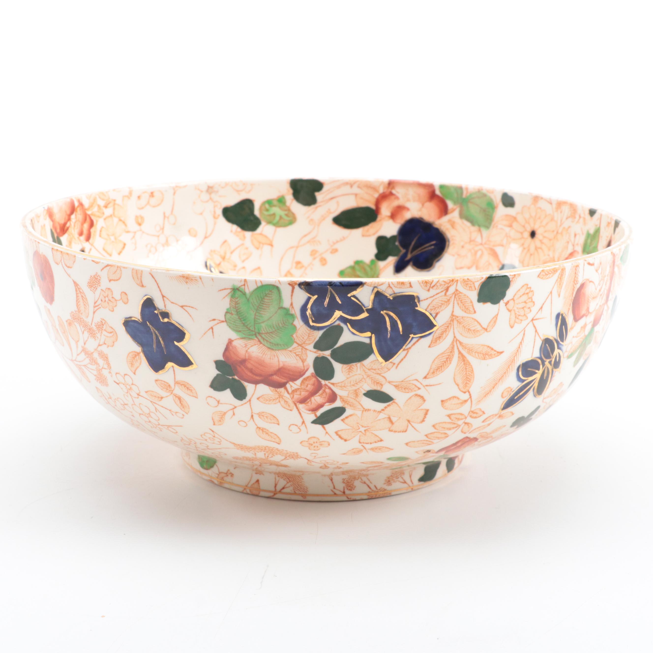 Royal Cauldon "Bittersweet" Ironstone Serving Bowl, Early/Mid-20th Century