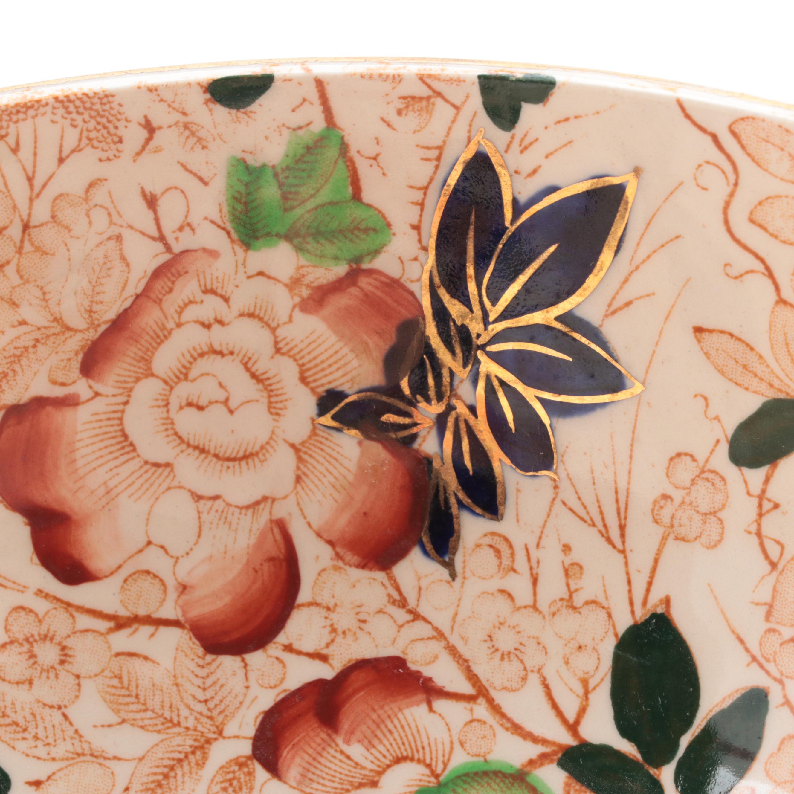 Royal Cauldon "Bittersweet" Ironstone Serving Bowl, Early/Mid-20th Century