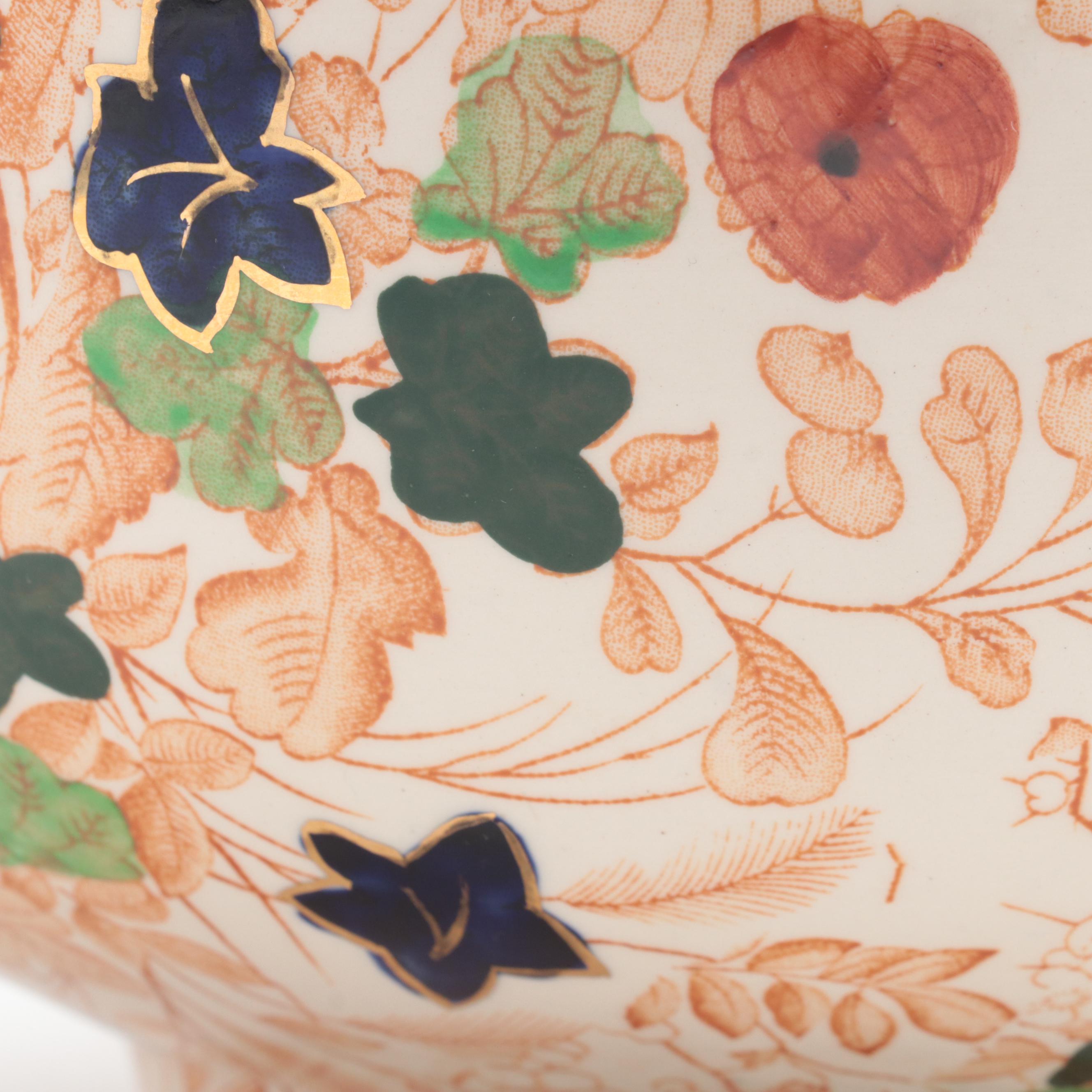 Royal Cauldon "Bittersweet" Ironstone Serving Bowl, Early/Mid-20th Century