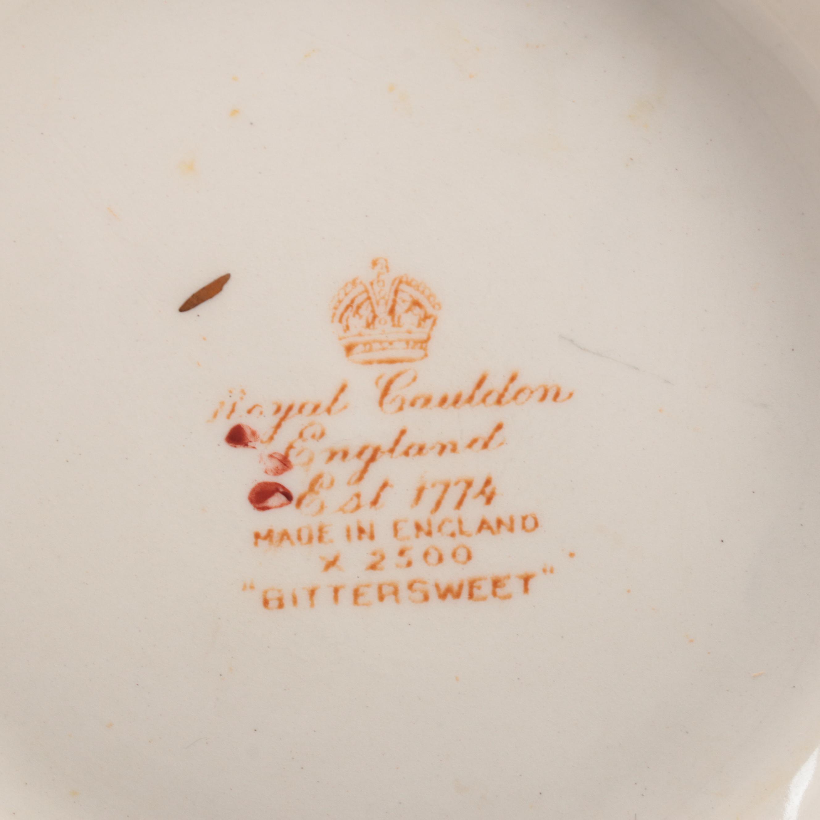 Royal Cauldon "Bittersweet" Ironstone Serving Bowl, Early/Mid-20th Century