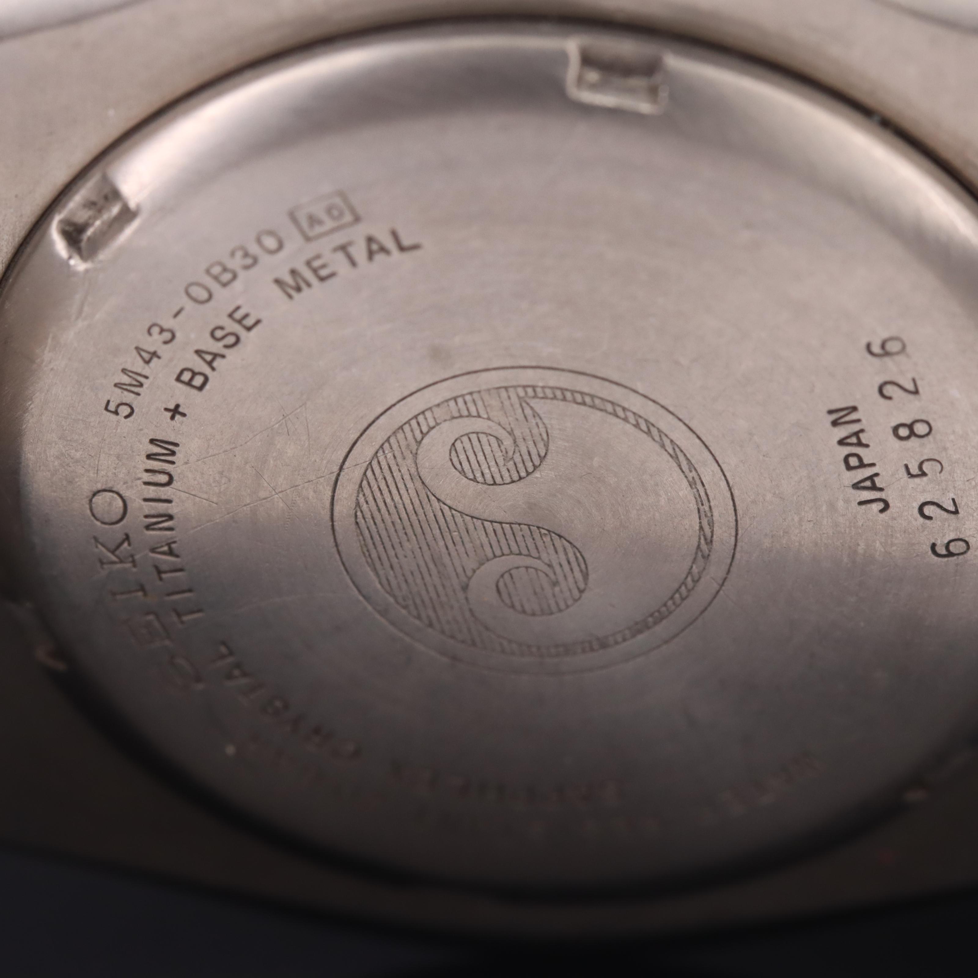 Seiko Diver 5M 43 Titanium Kinetic Watch