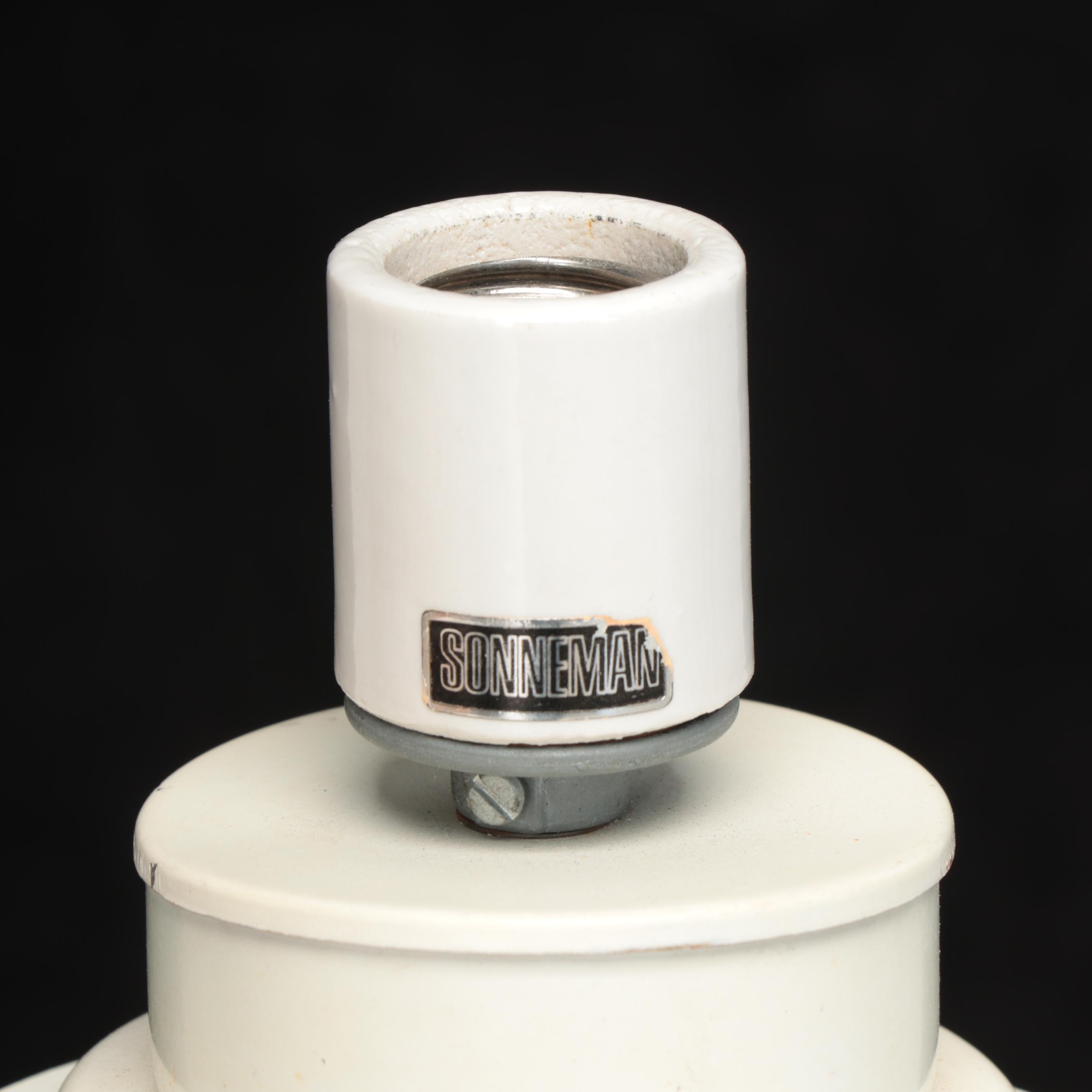 MCM Robert Sonneman "Electric Balloon" Floor Lamp With Chrome Base, 1960s