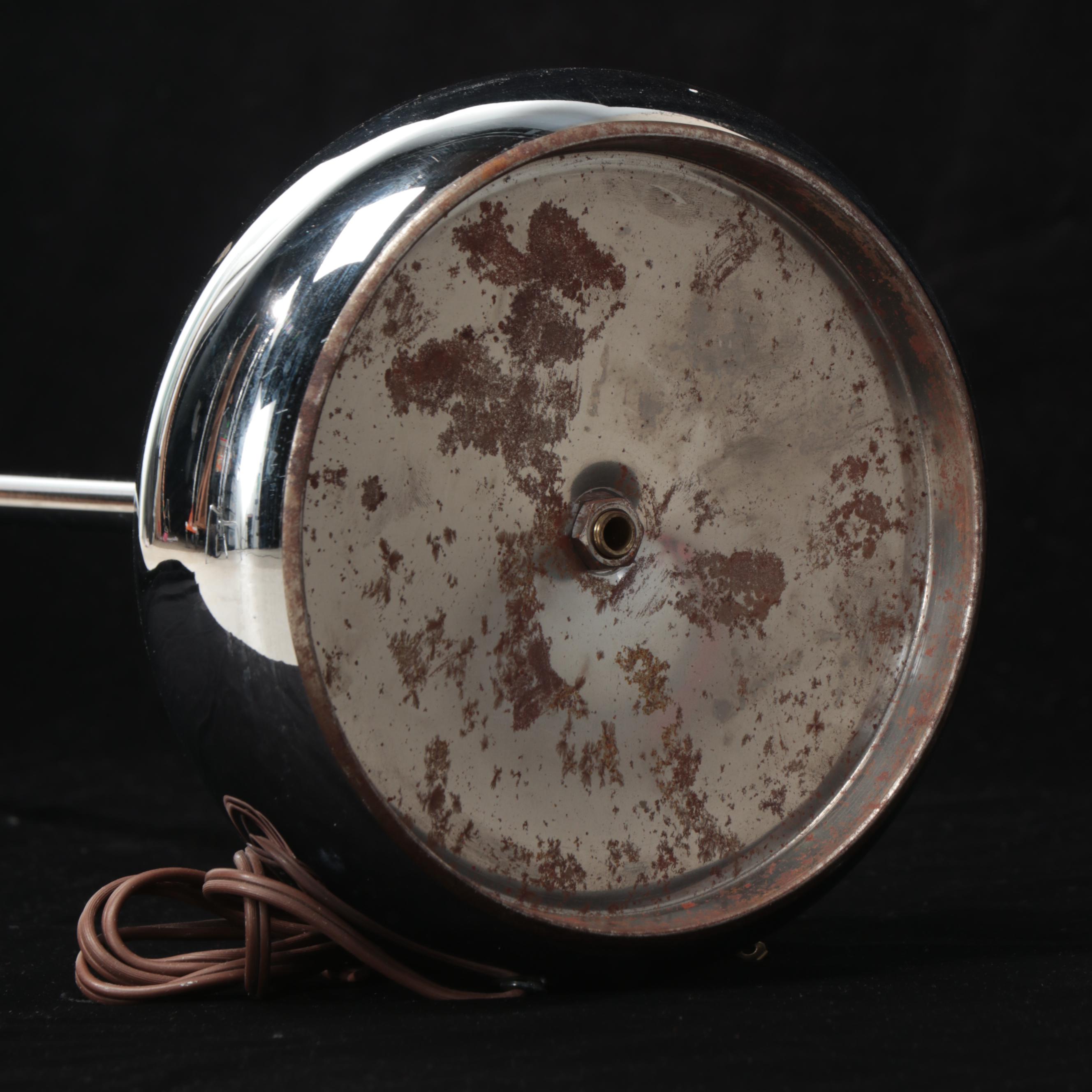 MCM Robert Sonneman "Electric Balloon" Floor Lamp With Chrome Base, 1960s