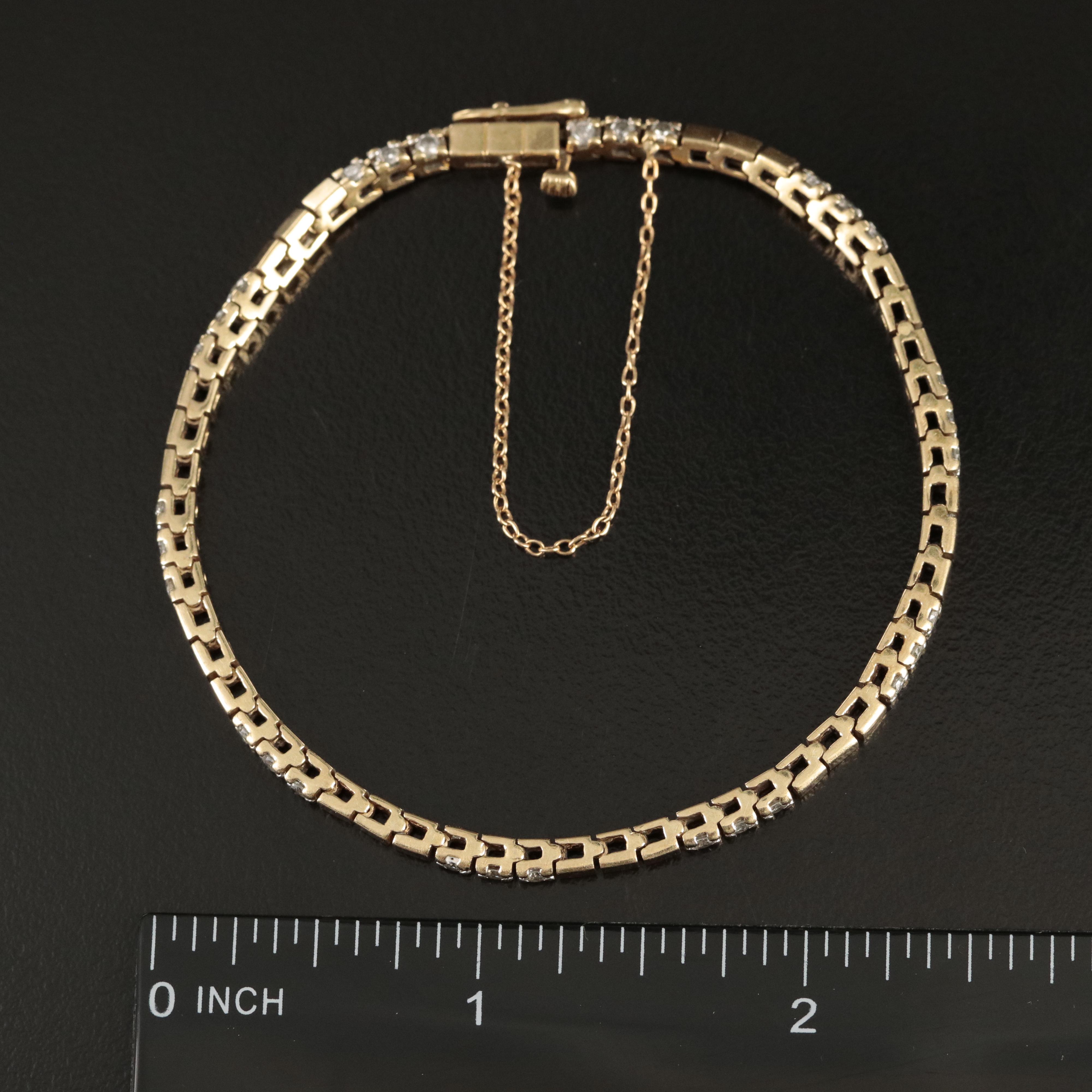 14K 0.90 CTW Diamond Bracelet