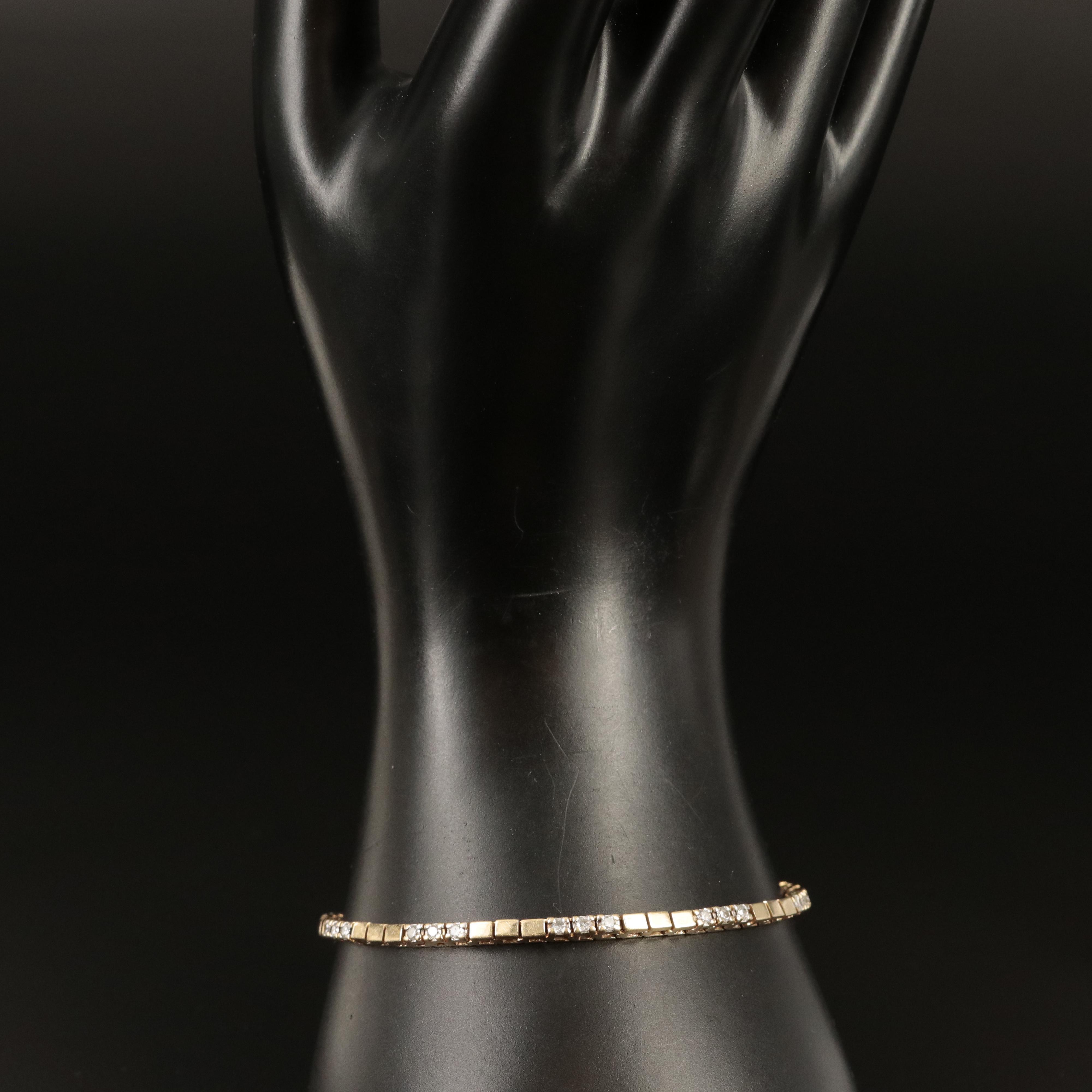 14K 0.90 CTW Diamond Bracelet