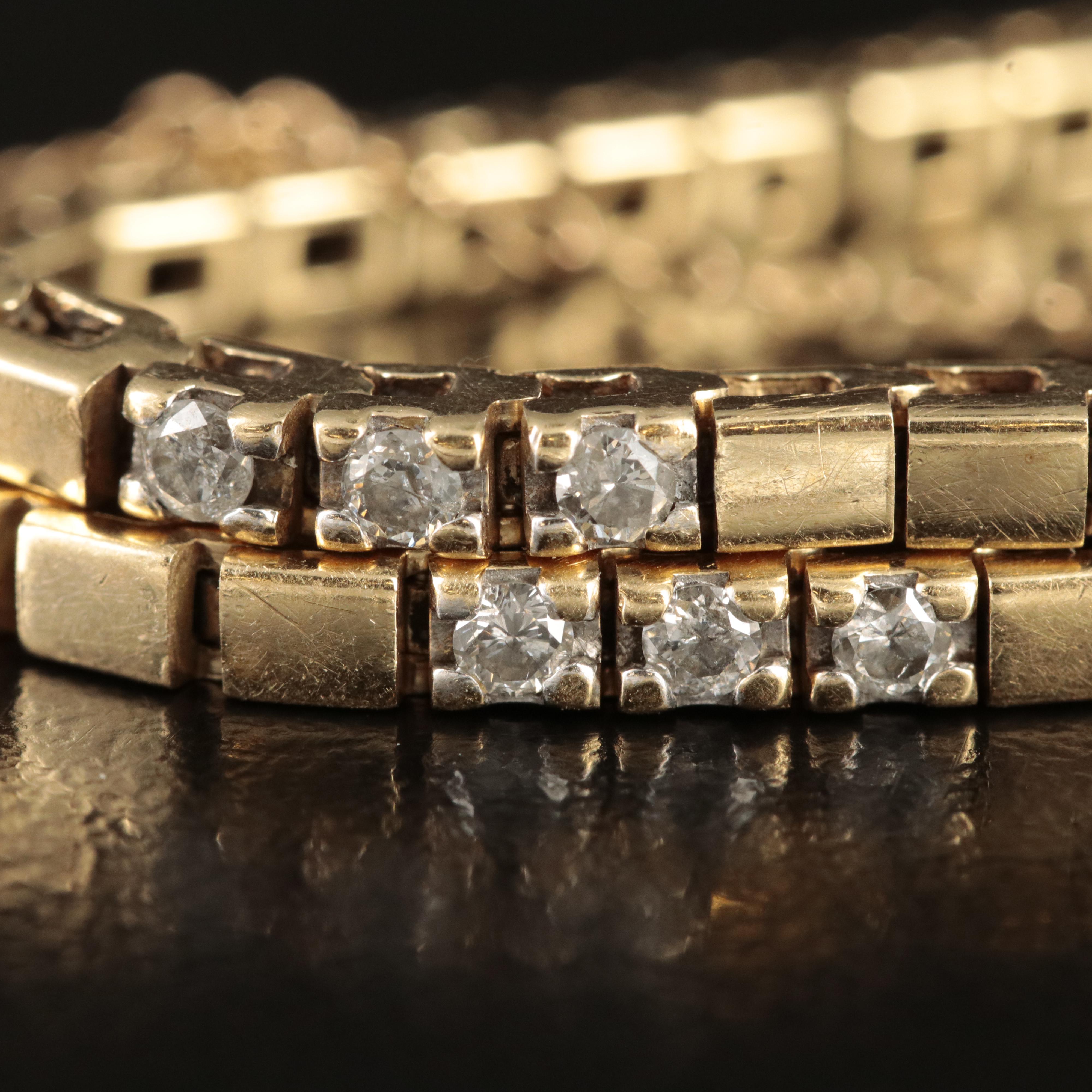 14K 0.90 CTW Diamond Bracelet