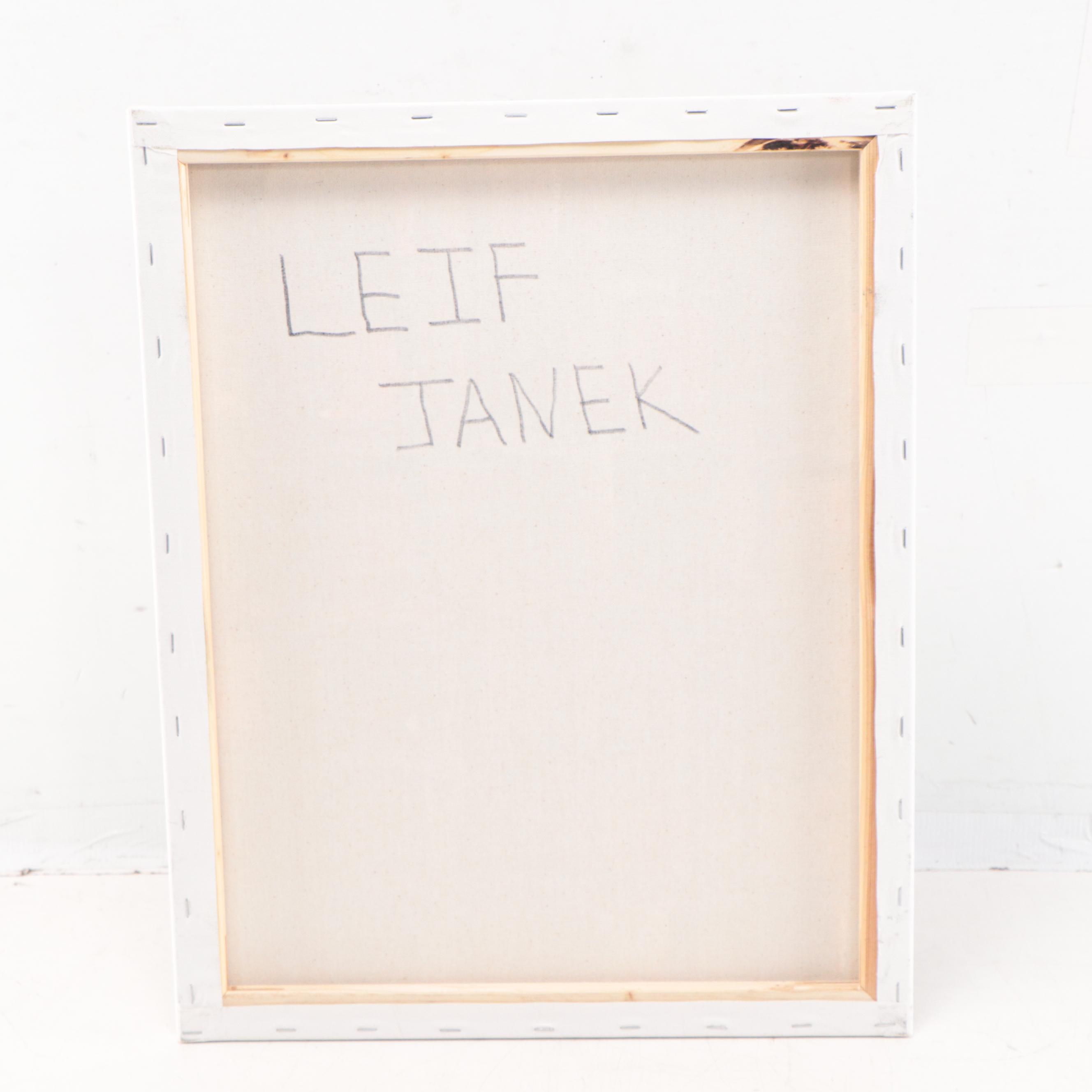 Leif Janek Abstract Acrylic Painting, 21st Century