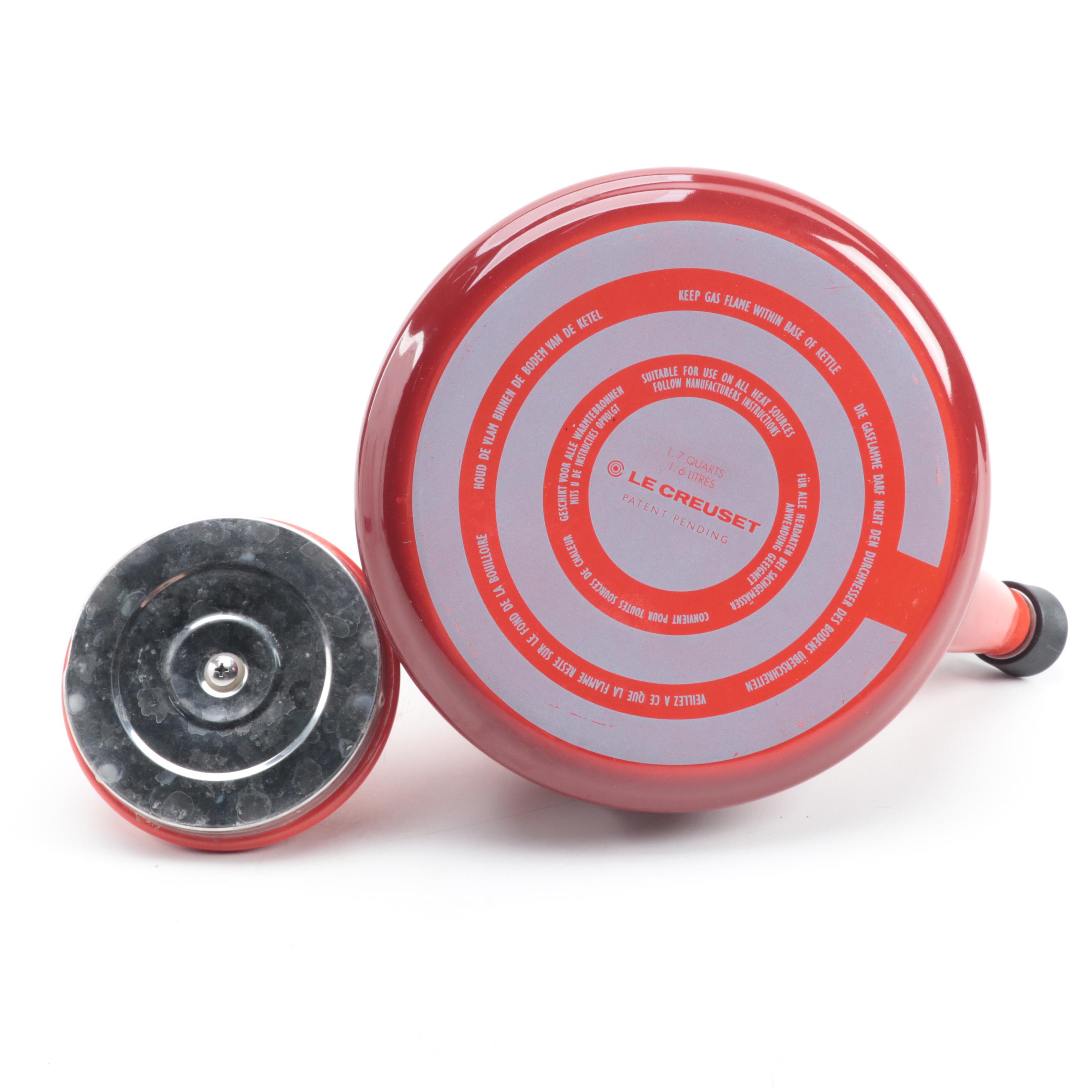Le Creuset Red Enameled Kettle with Bakeware and Dutch Oven