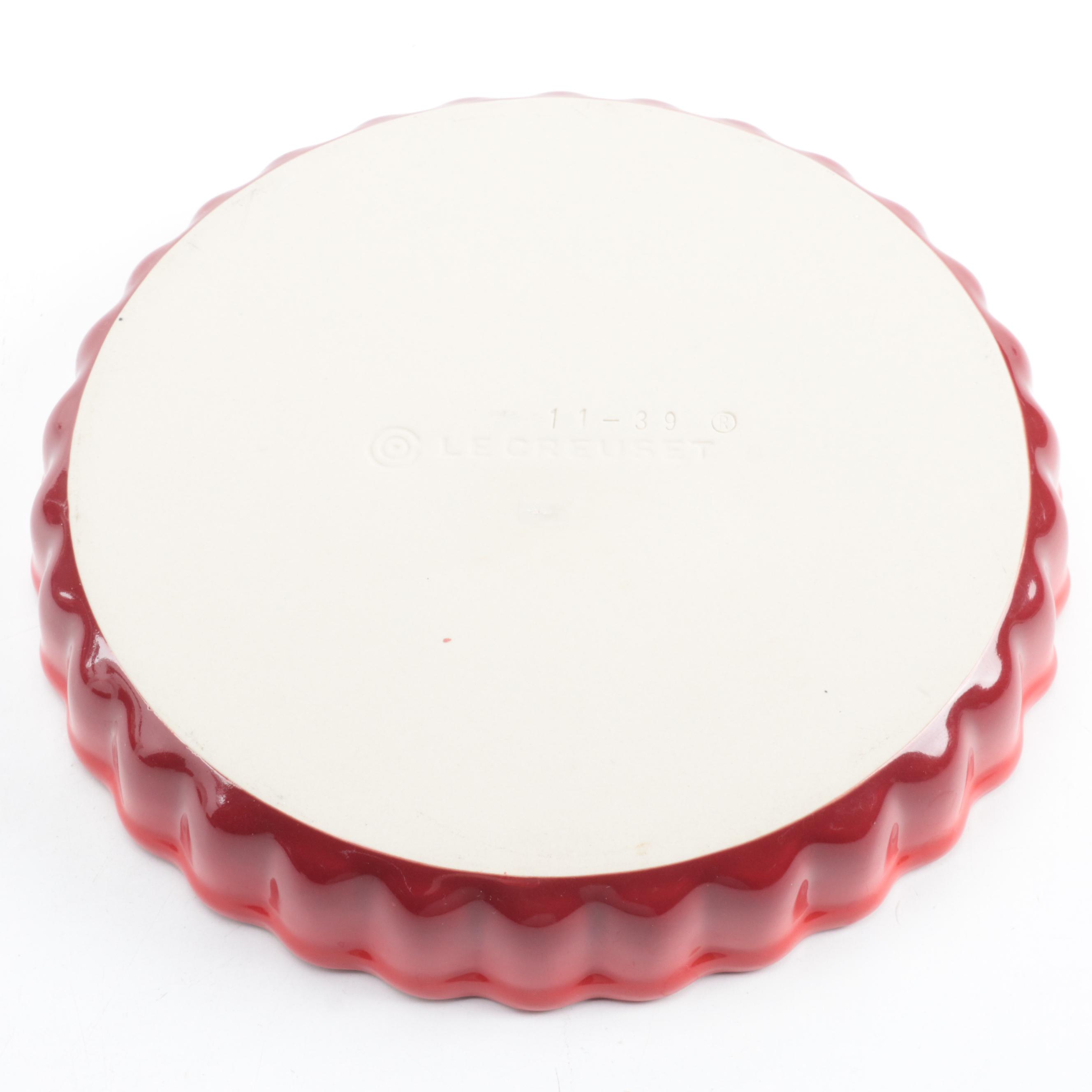 Le Creuset Red Enameled Kettle with Bakeware and Dutch Oven