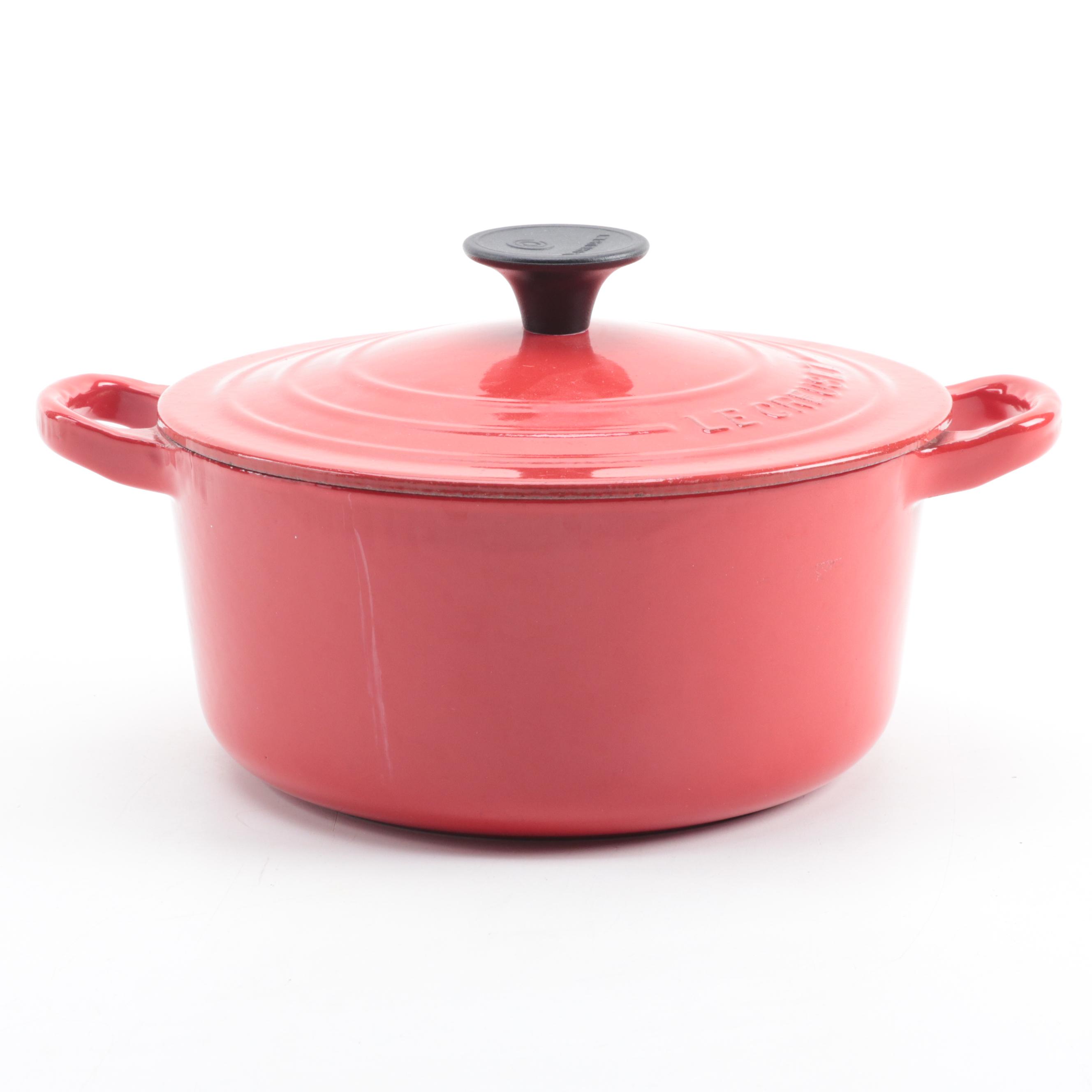 Le Creuset Red Enameled Kettle with Bakeware and Dutch Oven