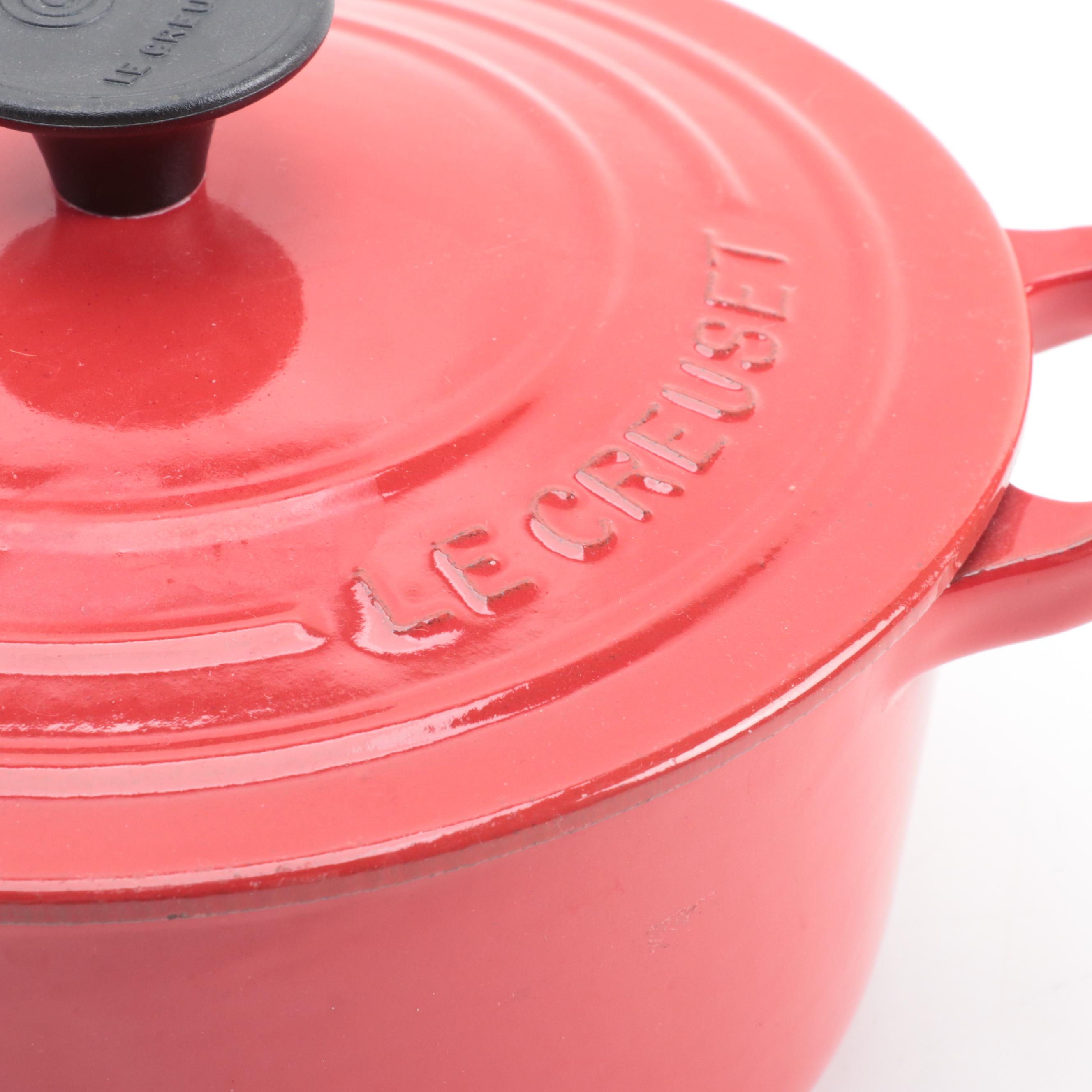Le Creuset Red Enameled Kettle with Bakeware and Dutch Oven
