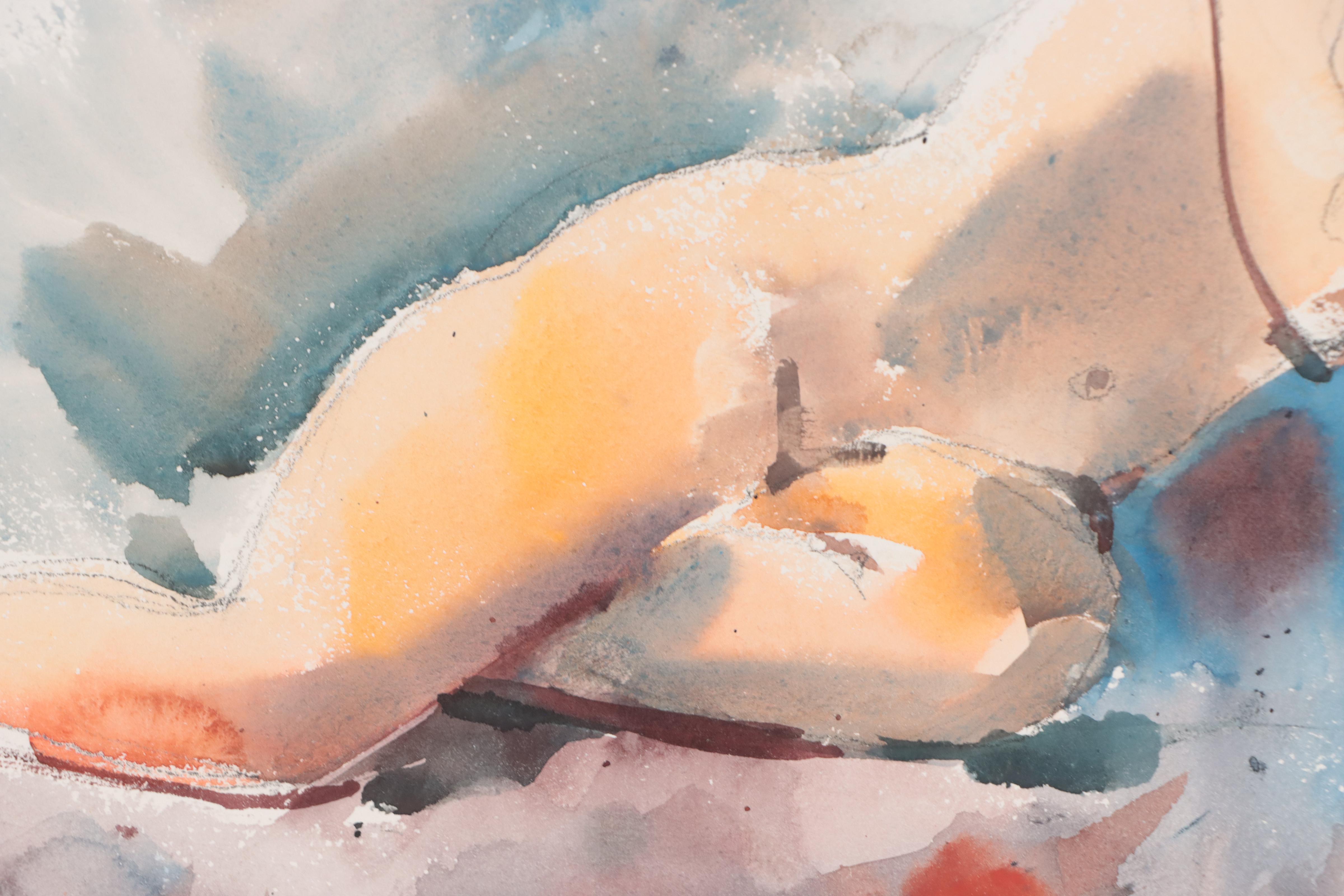 Jack Meanwell Figural Watercolor Painting