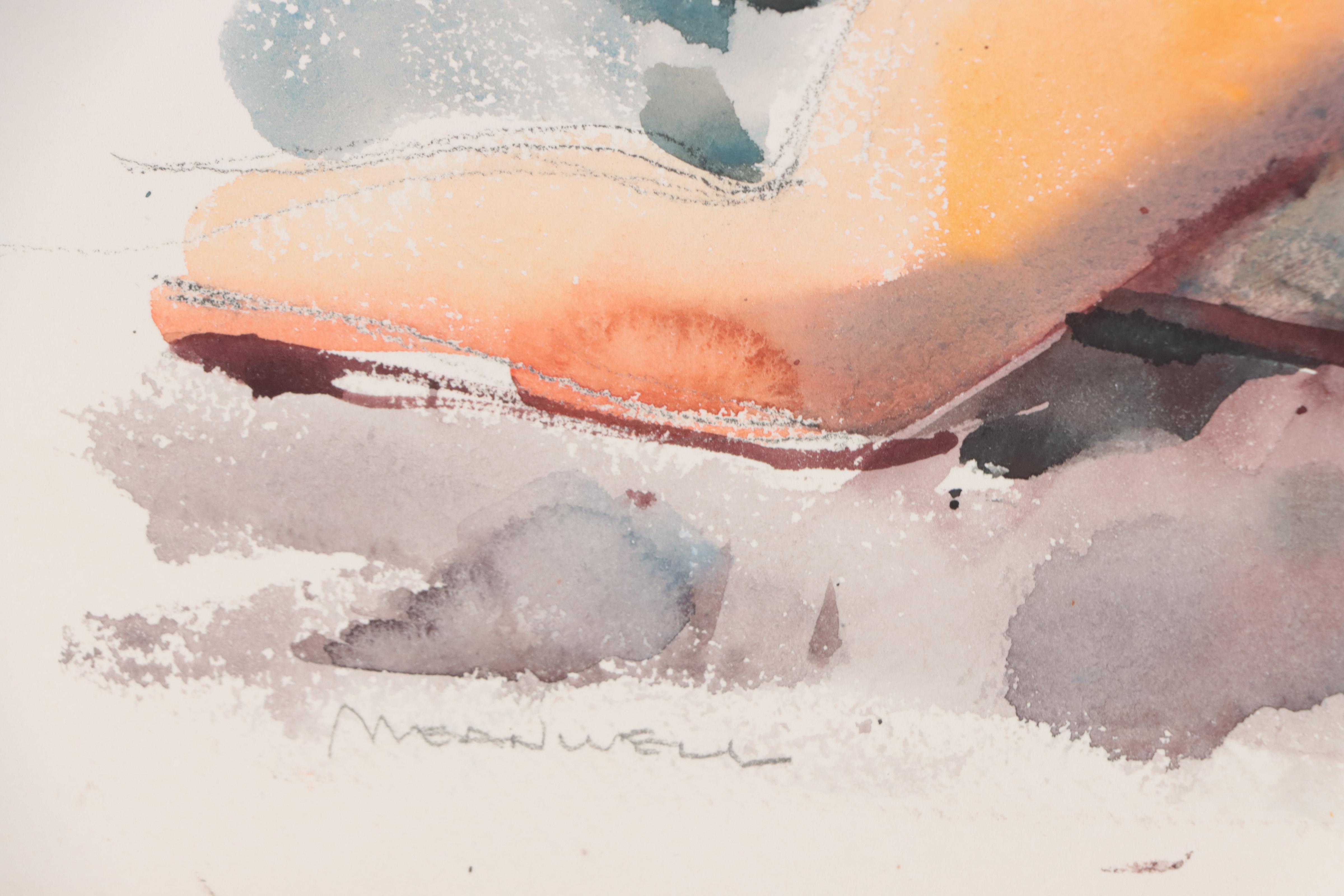 Jack Meanwell Figural Watercolor Painting