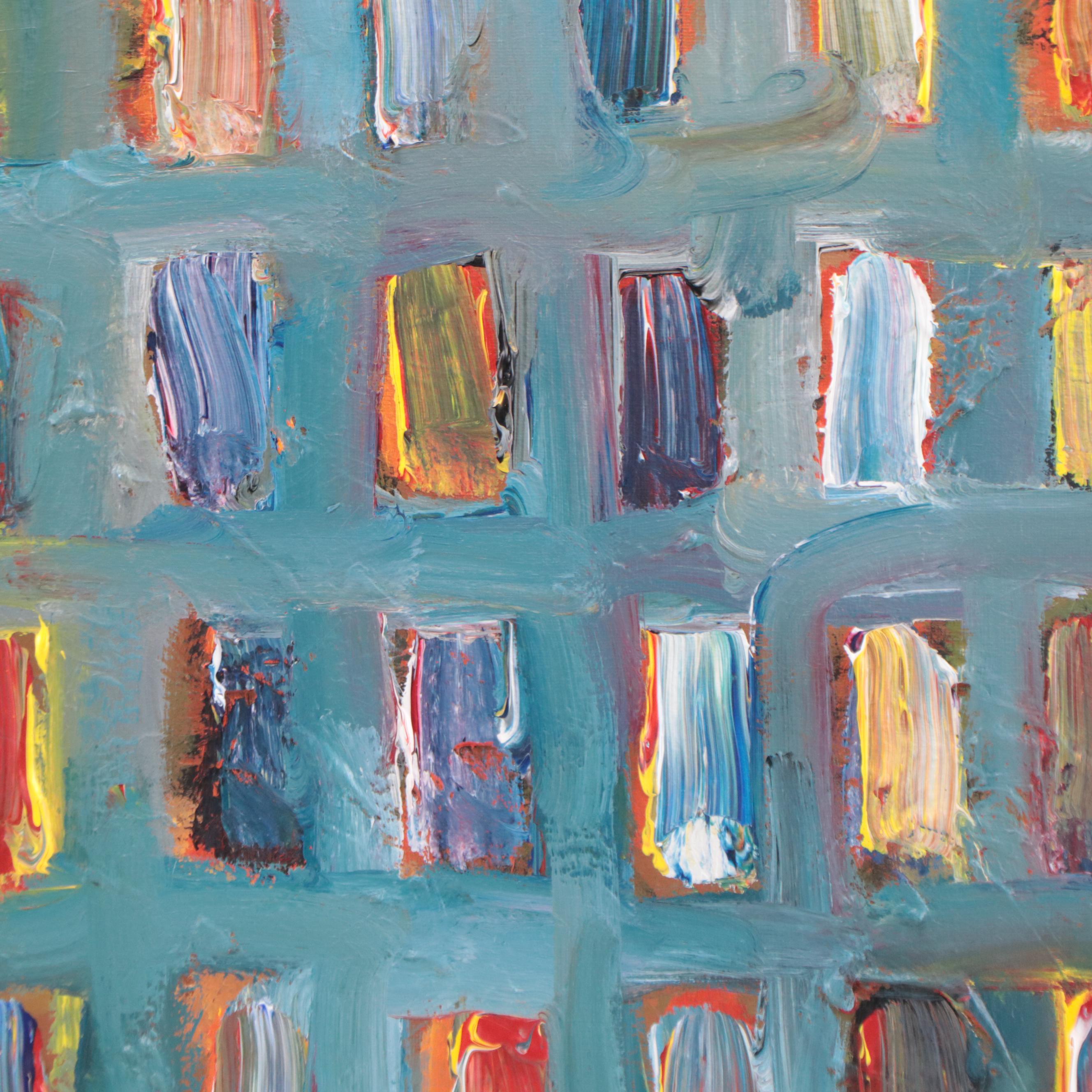 Leif Janek Abstract Acrylic Painting, 21st Century