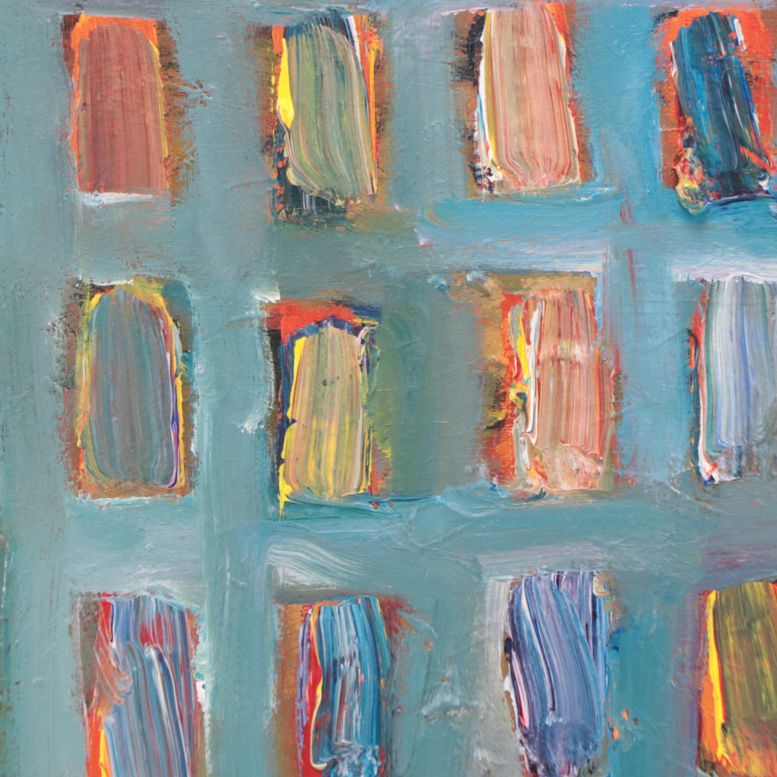 Leif Janek Abstract Acrylic Painting, 21st Century