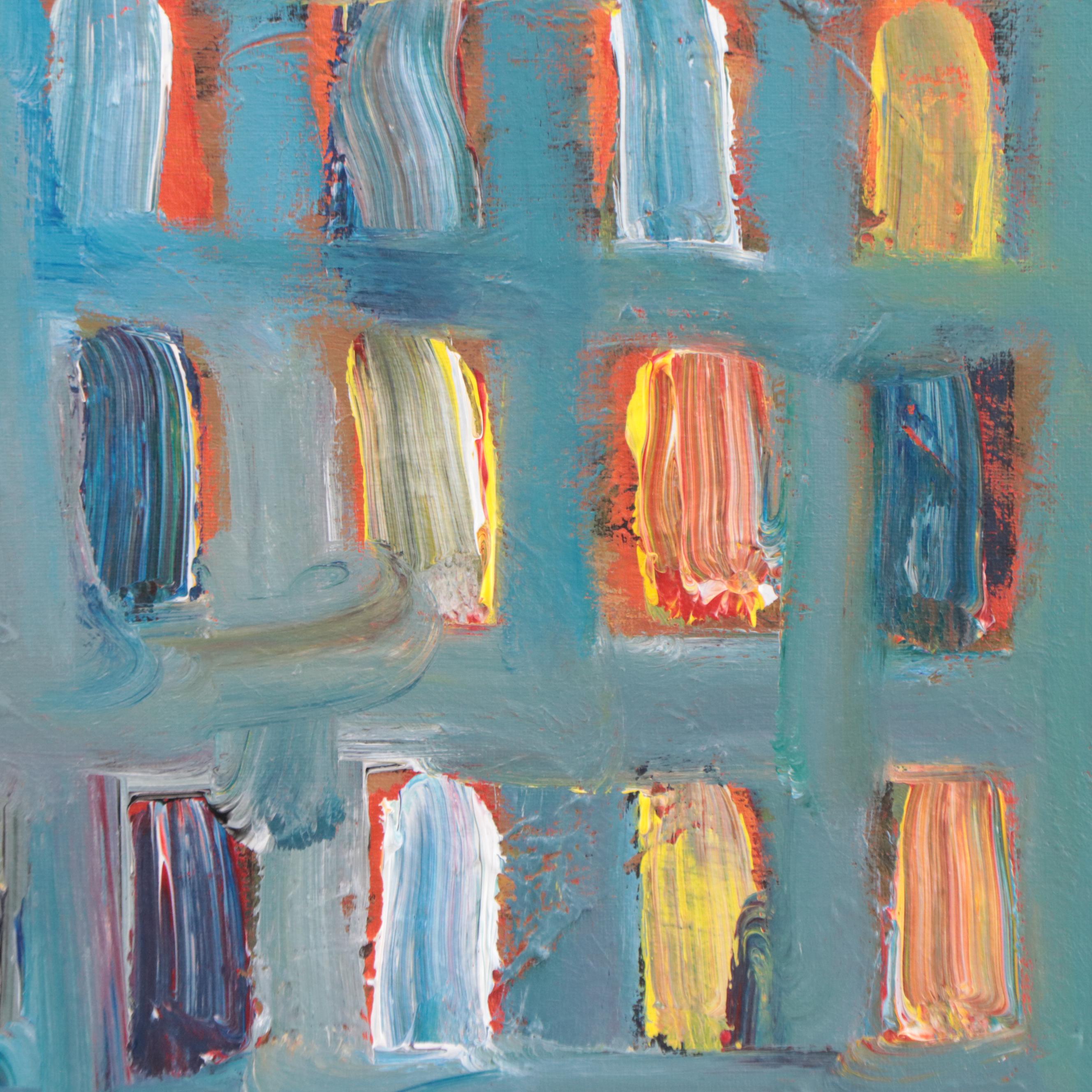 Leif Janek Abstract Acrylic Painting, 21st Century