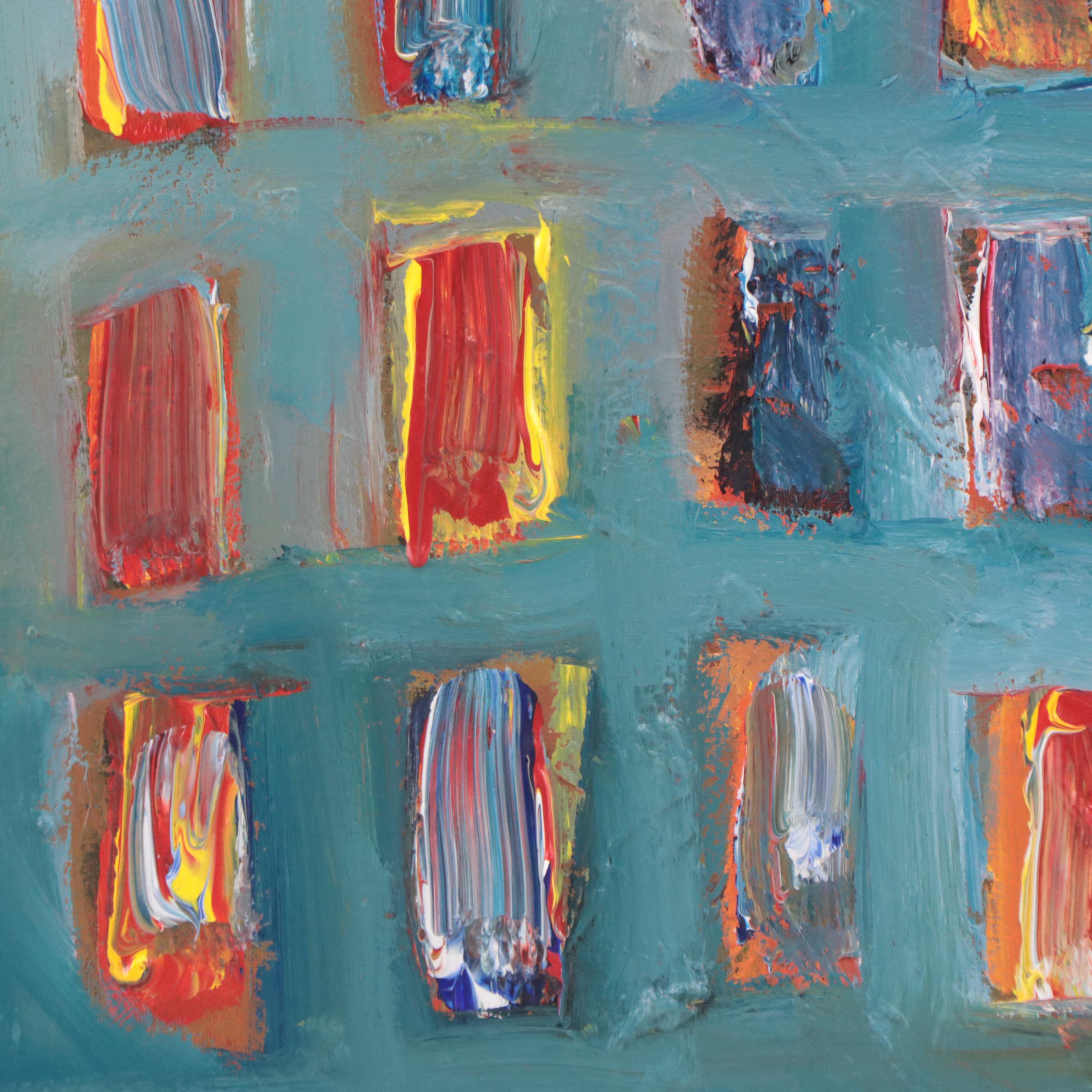 Leif Janek Abstract Acrylic Painting, 21st Century