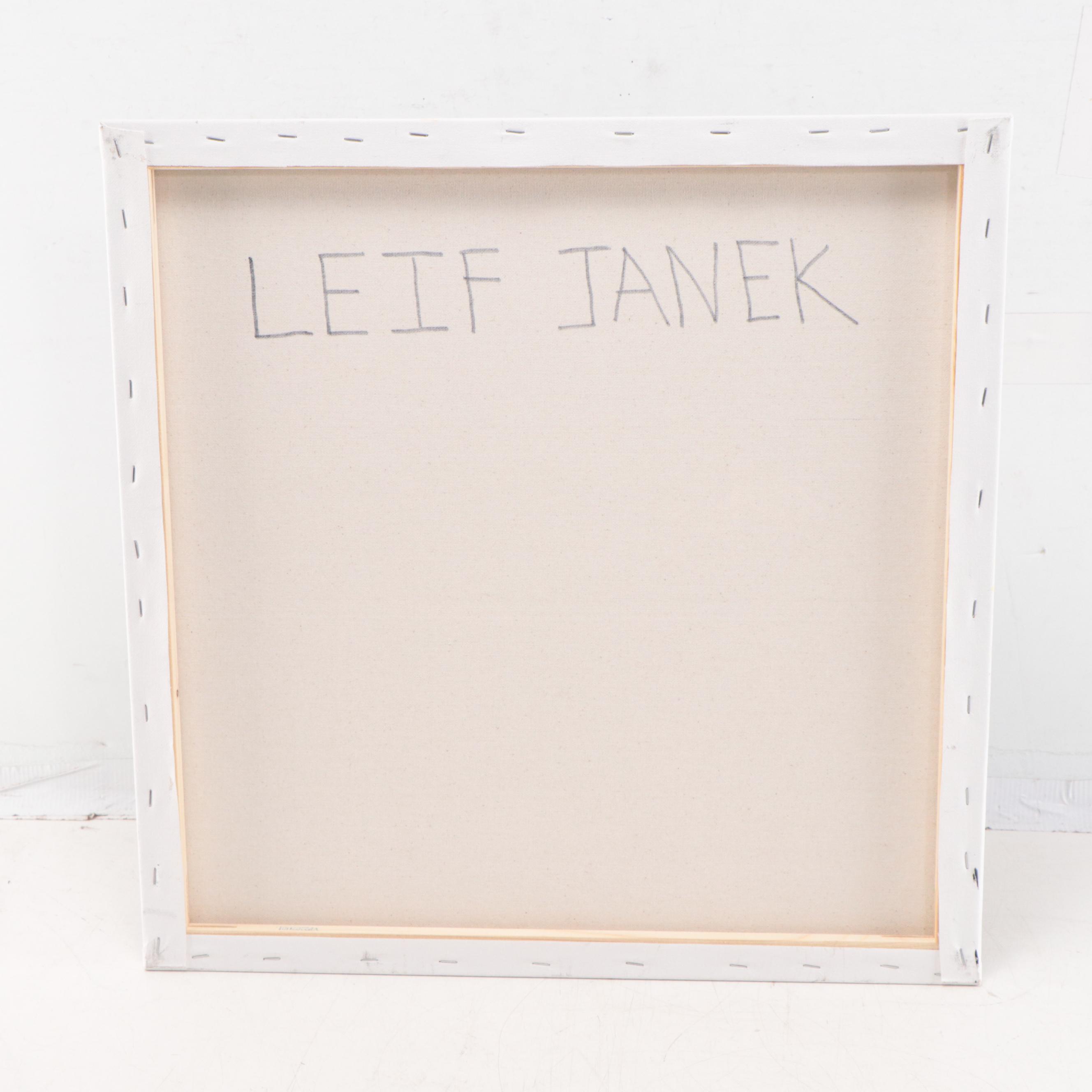 Leif Janek Abstract Acrylic Painting, 21st Century