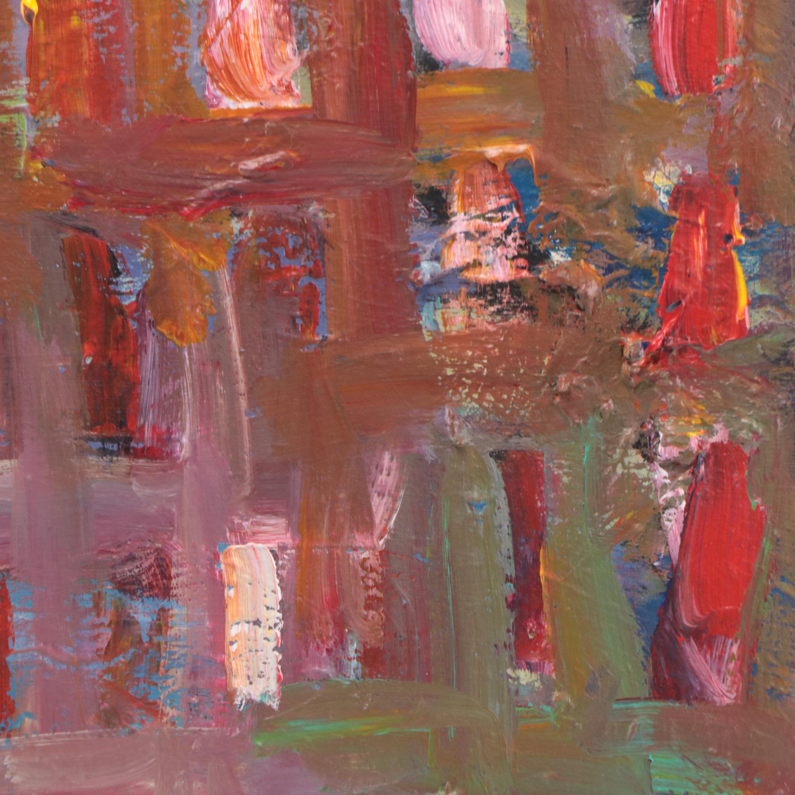 Leif Janek Abstract Acrylic Painting, 21st Century