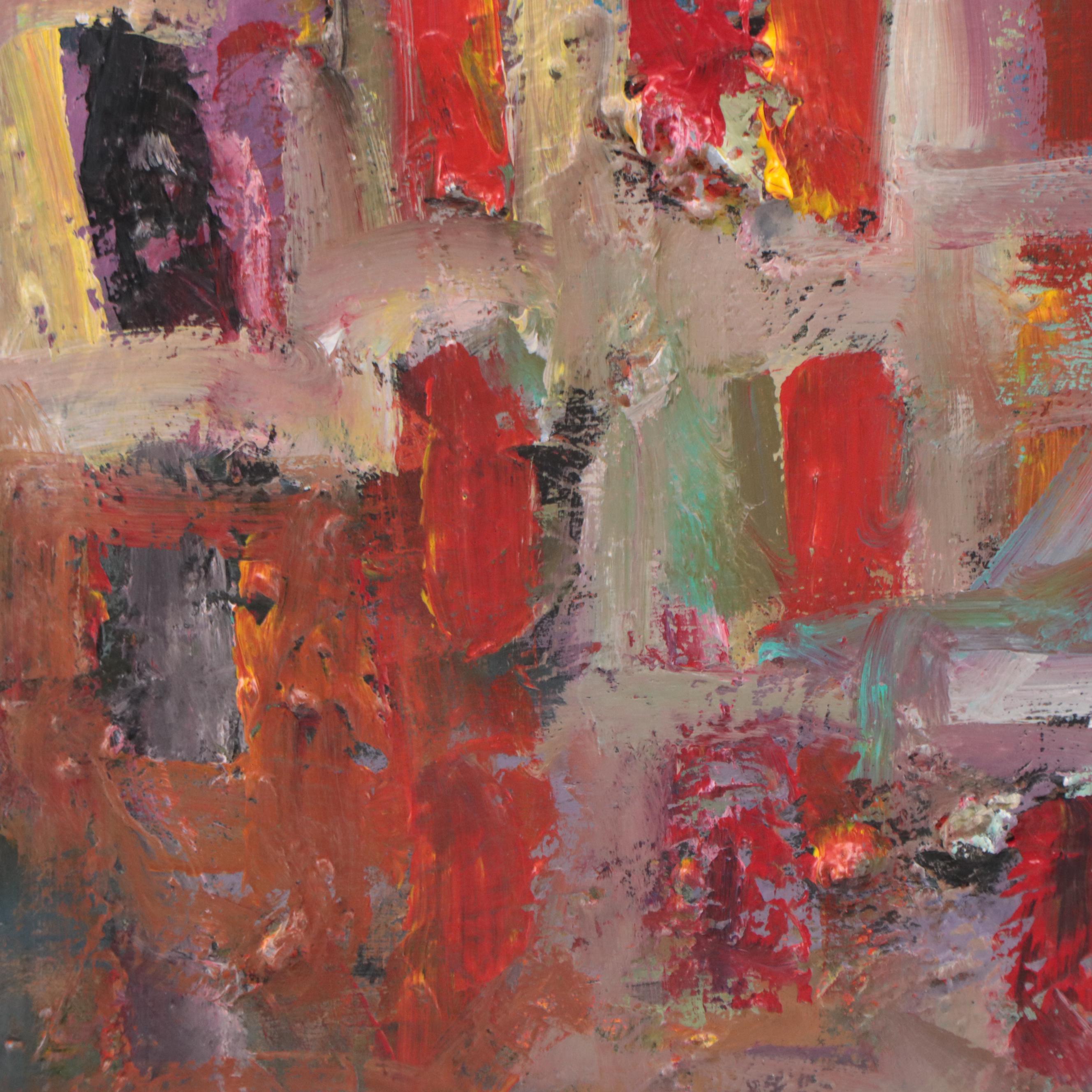 Leif Janek Abstract Acrylic Painting, 21st Century