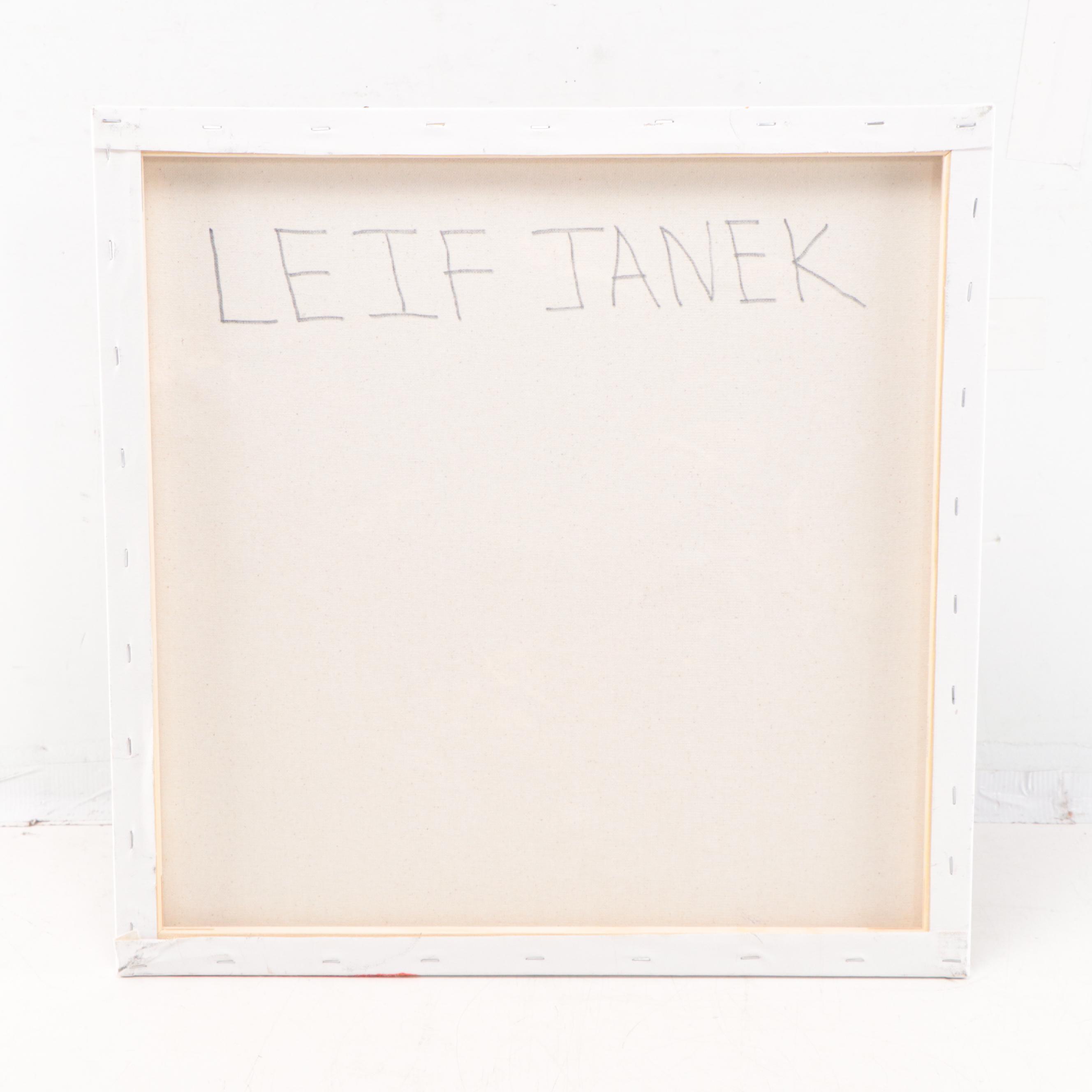 Leif Janek Abstract Acrylic Painting, 21st Century