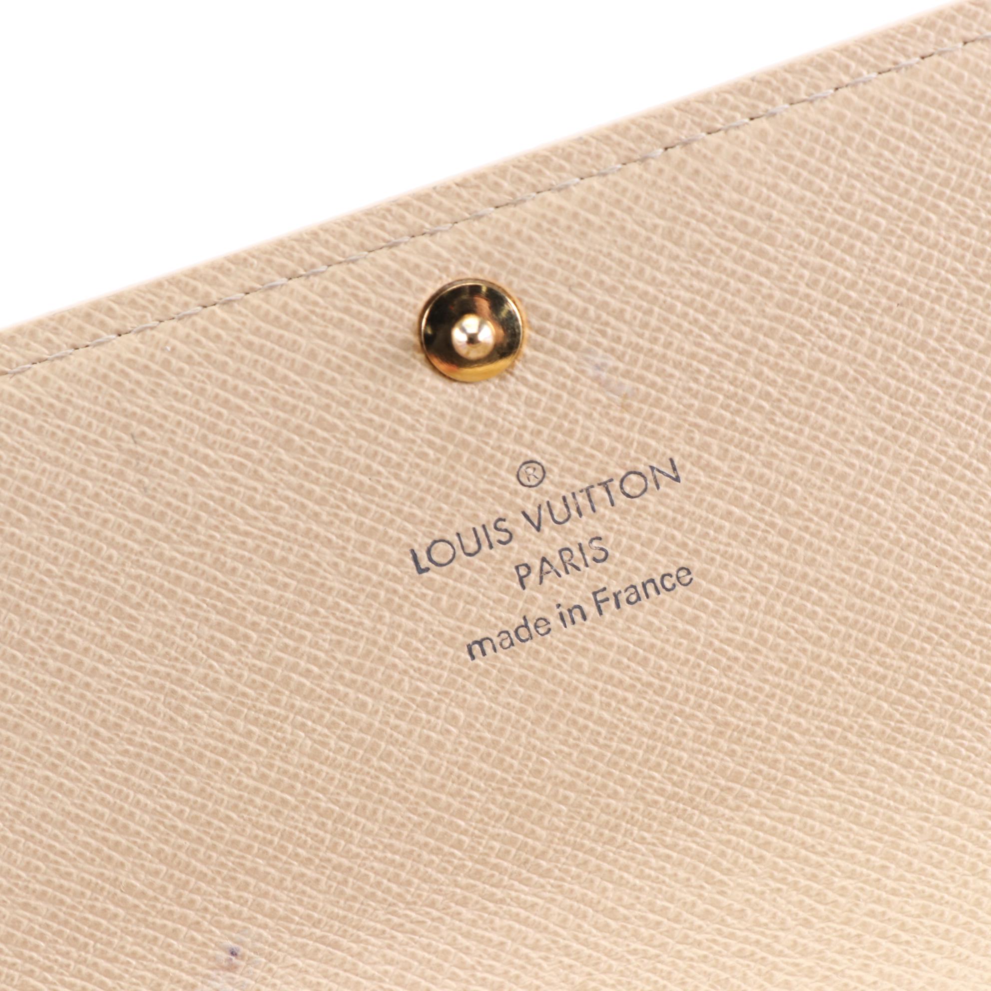 Louis Vuitton Sarah Wallet in Damier Azur Canvas