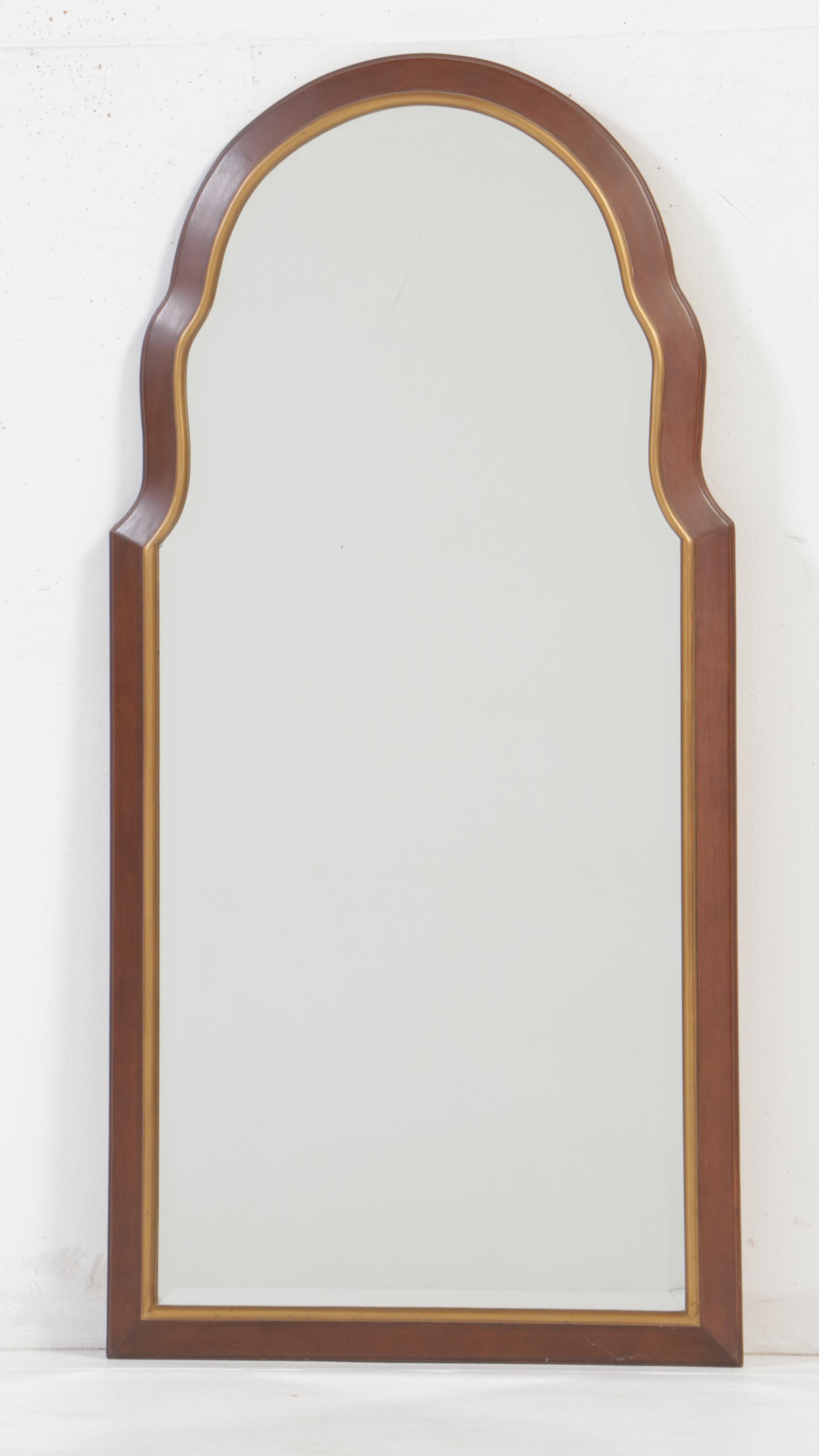 Pair of FB Decorative Arts Inc. Queen Anne Style Hardwood & Parcel-Gilt Mirrors