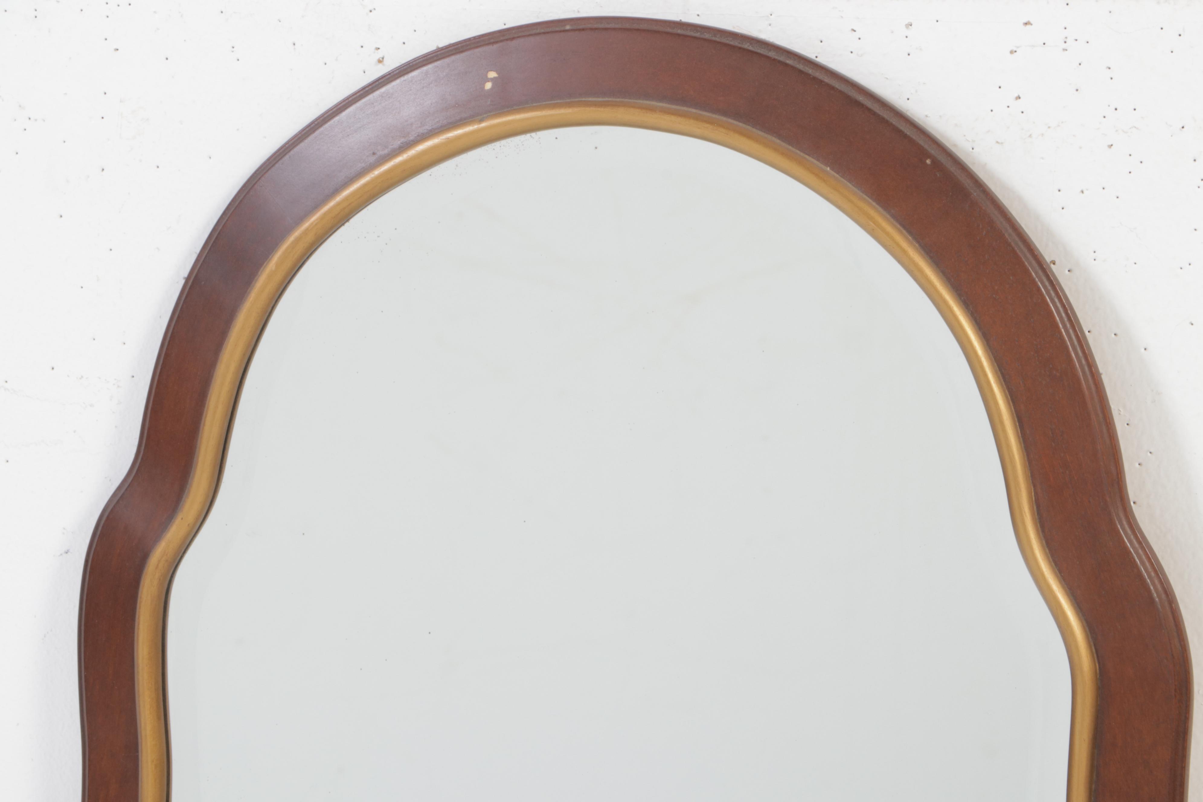 Pair of FB Decorative Arts Inc. Queen Anne Style Hardwood & Parcel-Gilt Mirrors