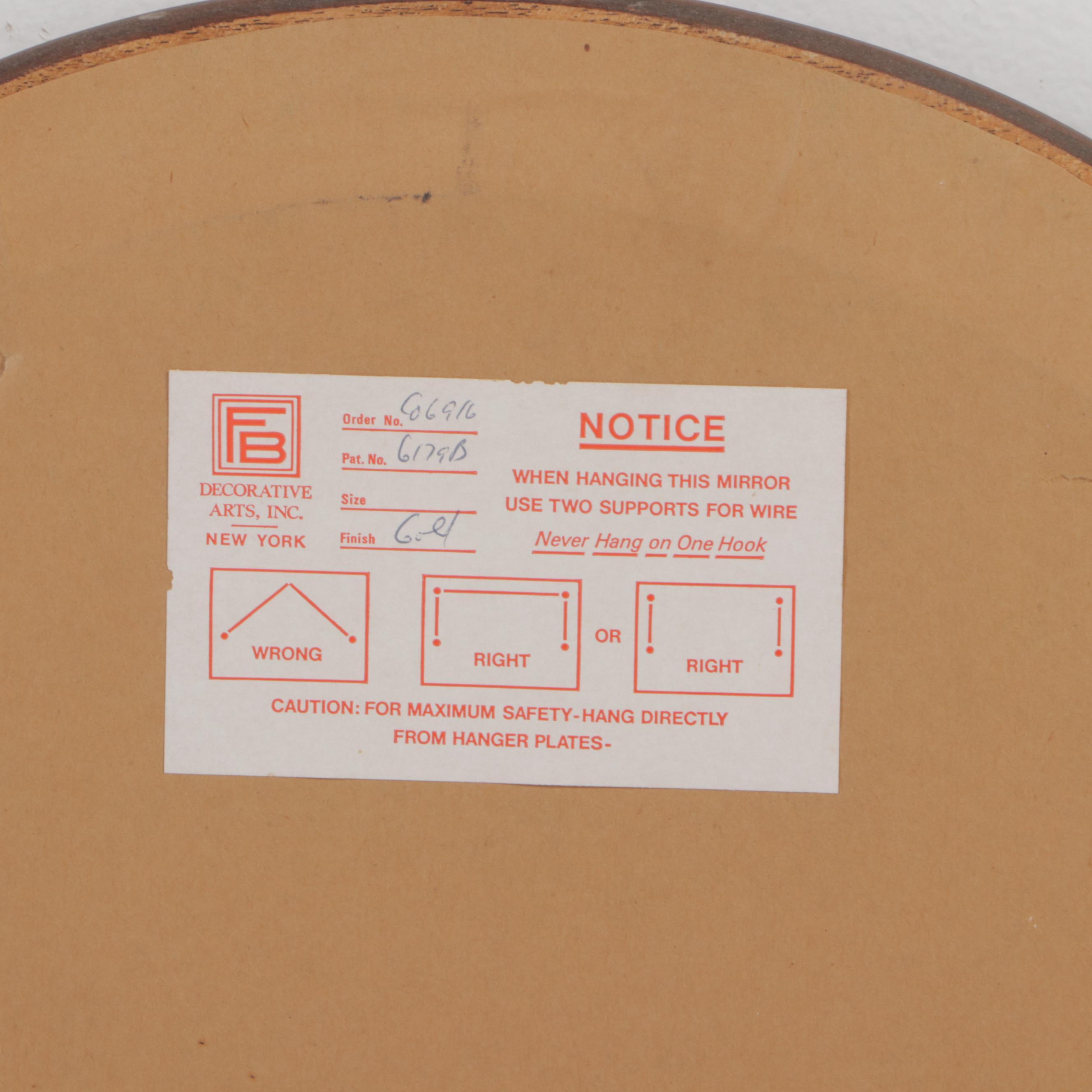 Pair of FB Decorative Arts Inc. Queen Anne Style Hardwood & Parcel-Gilt Mirrors