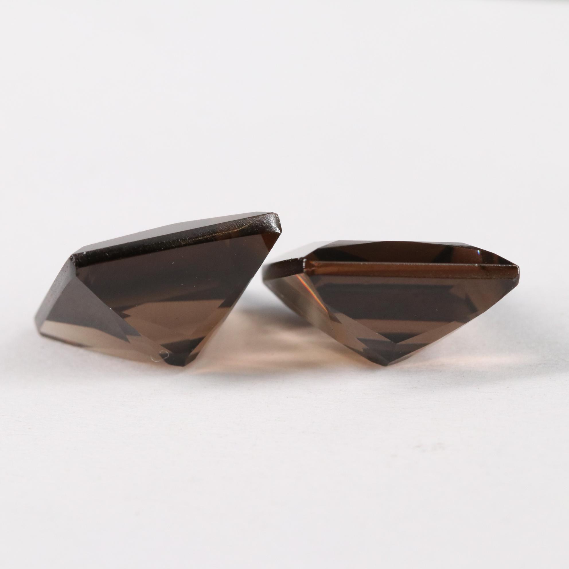 Loose 13.90 CTW Smoky Quartz Lot