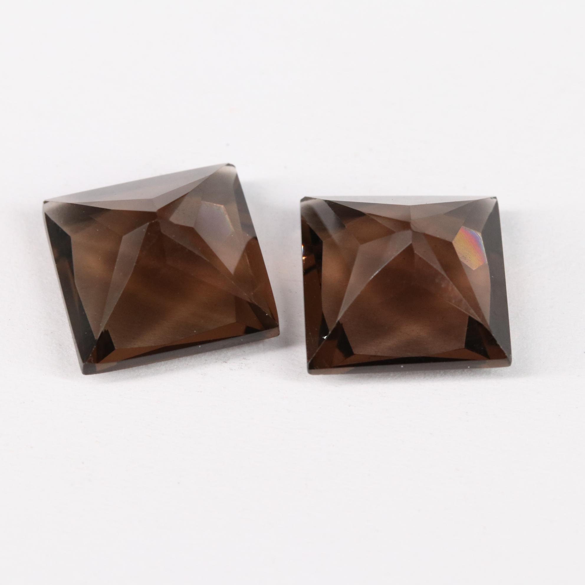 Loose 13.90 CTW Smoky Quartz Lot