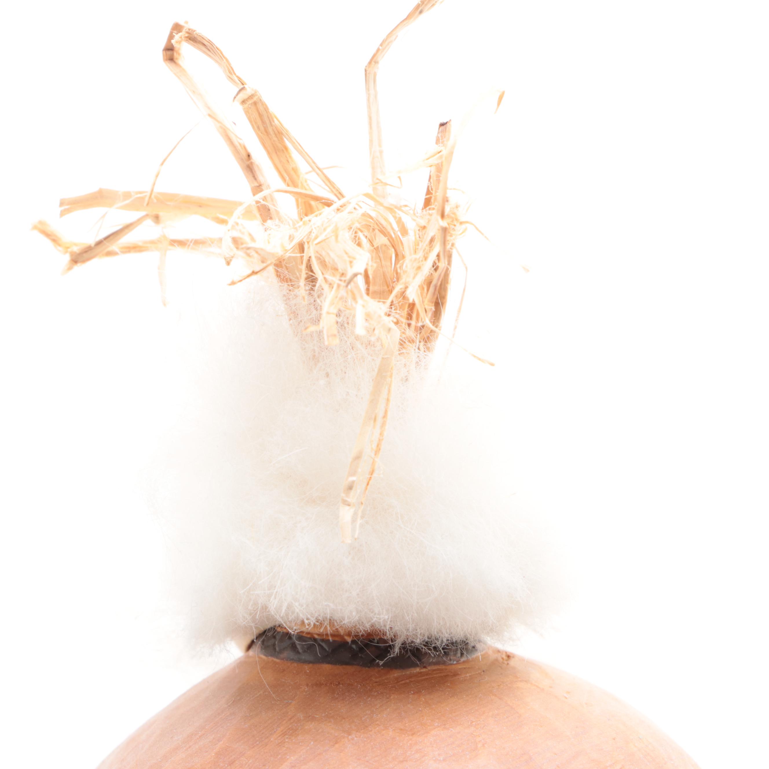 Carved Alaskan Totem Figure of Princess Raven